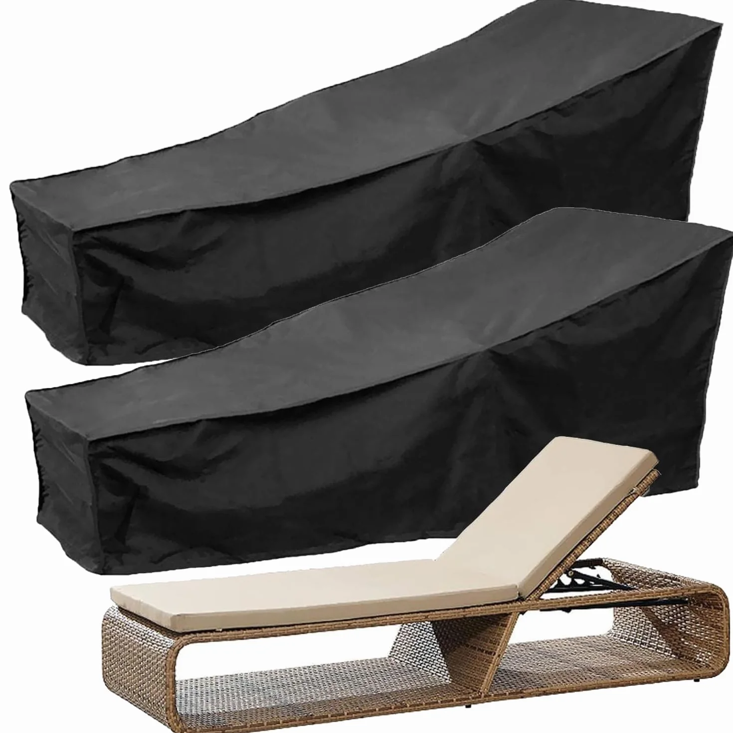 ASelected Pokrowce na leżaki ogrodowe 210x75x80 cm 210x210D Oxford Wodoszczelne