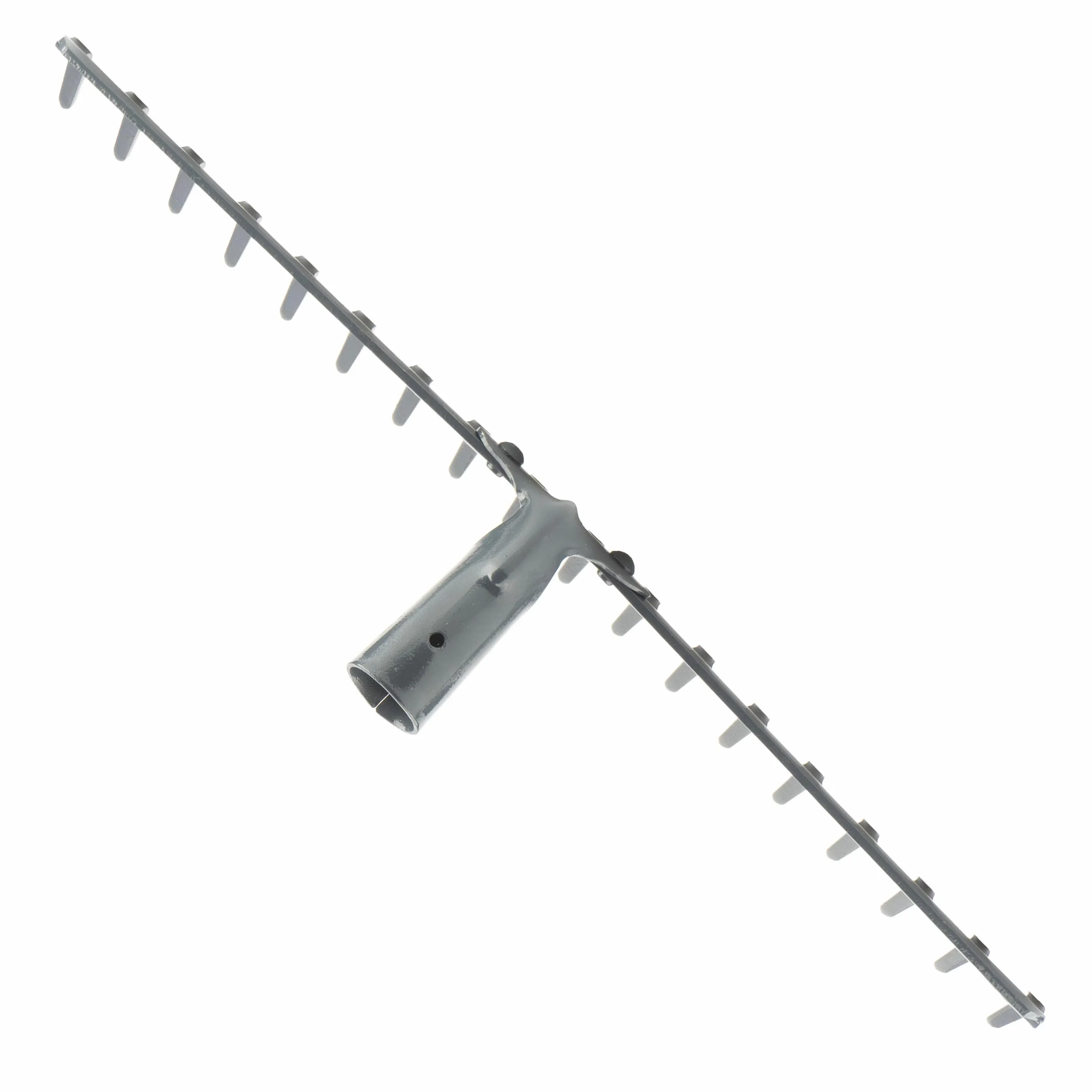Grabie Ogrodowe Metalowe 18 Zębów 47,5 cm Bez Trzonka do Liści Trawy
