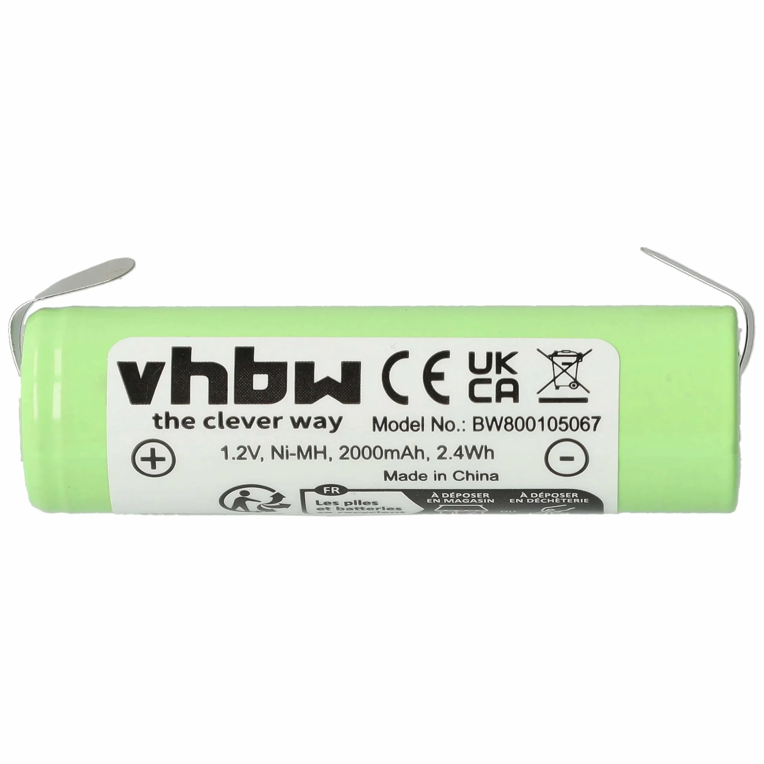 vhbw Bateria zamienna do golarki Philips 138-10584, 422203613480 do maszynki do strzyżenia włosów (2000 mAh, 1,2 V, NiMH)