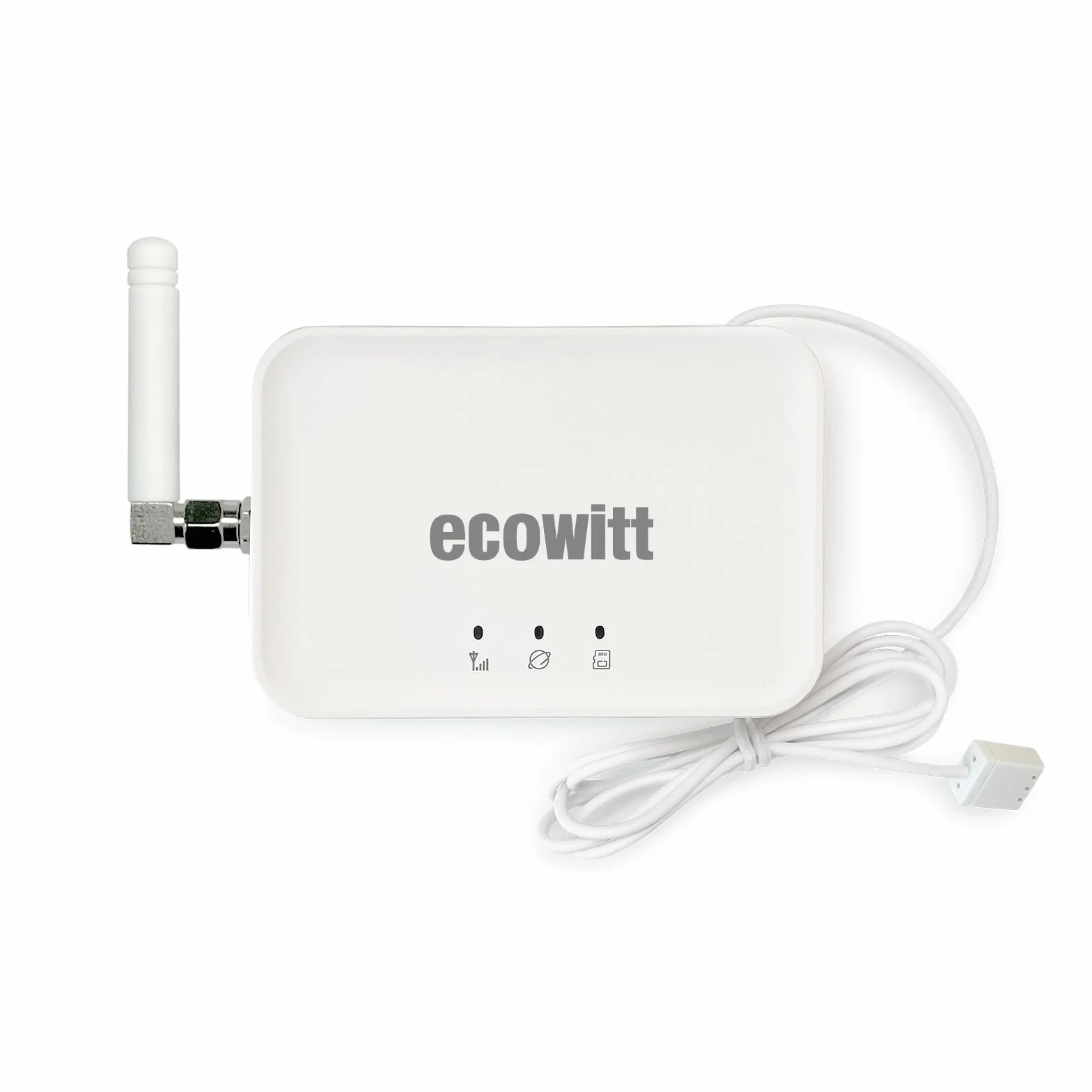 Ecowitt Bramka WIFI/Kablówka GW3000 dla stacji pogodowych z zewnętrznym czujnikiem, wbudowanym czujnikiem wewnętrznym 3w1: barometr/termometr/higrometr, domowy asystent pogodowy z łączem kart SD