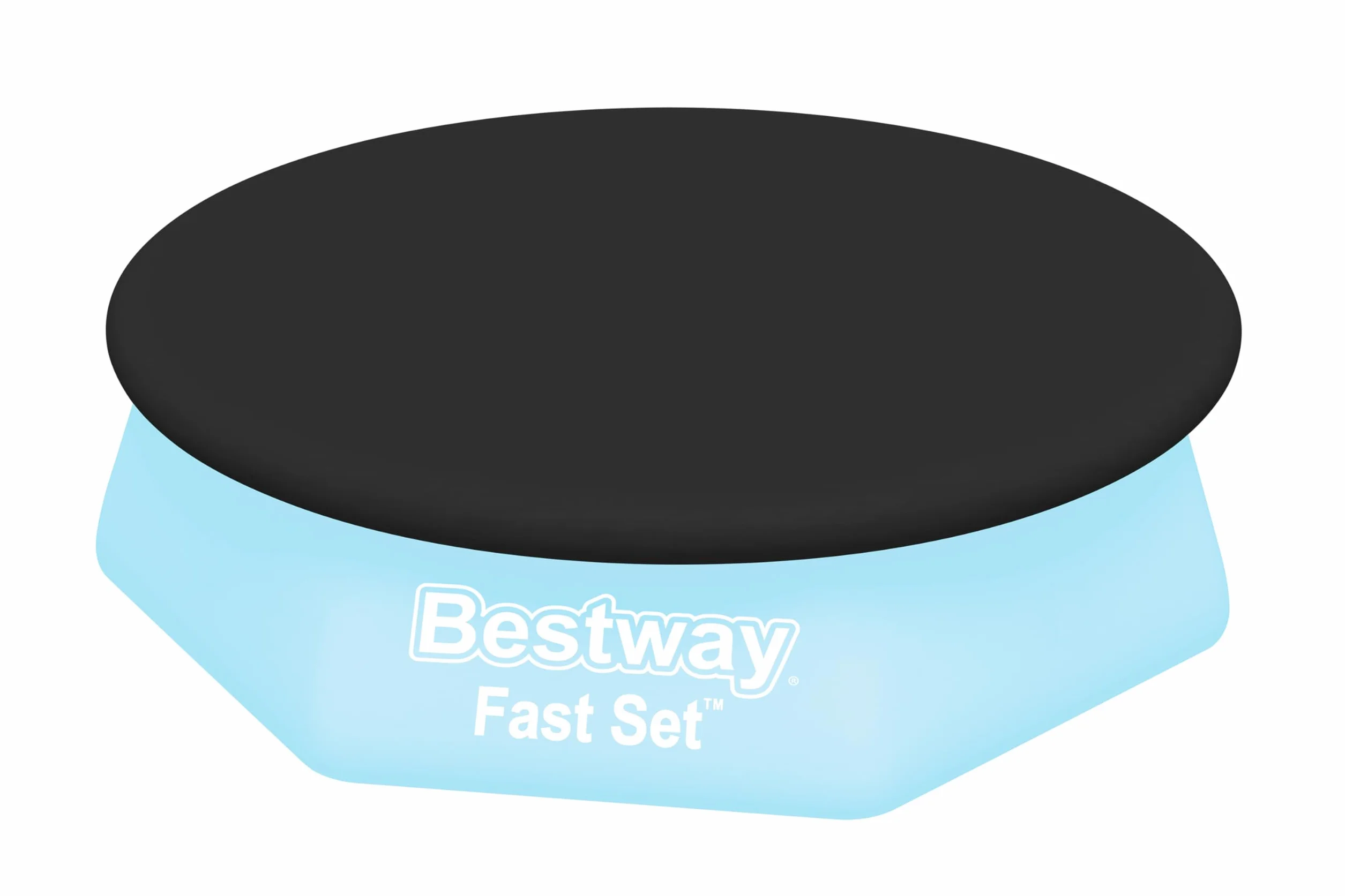 Bestway Pokrowiec na Basen Okrągły 2,44 m 8 Czarny
