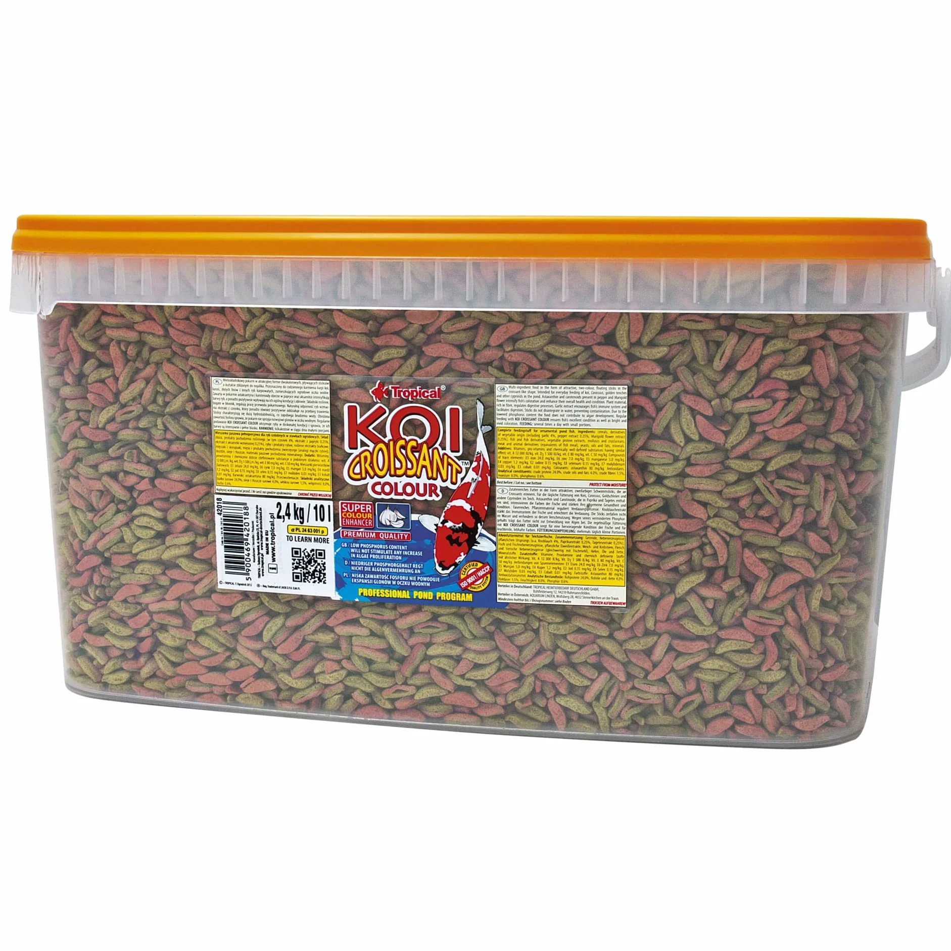 Tropical Wieloskładnikowy pokarm dla karpi KOI CROISSANT COLOUR 10L 2400g