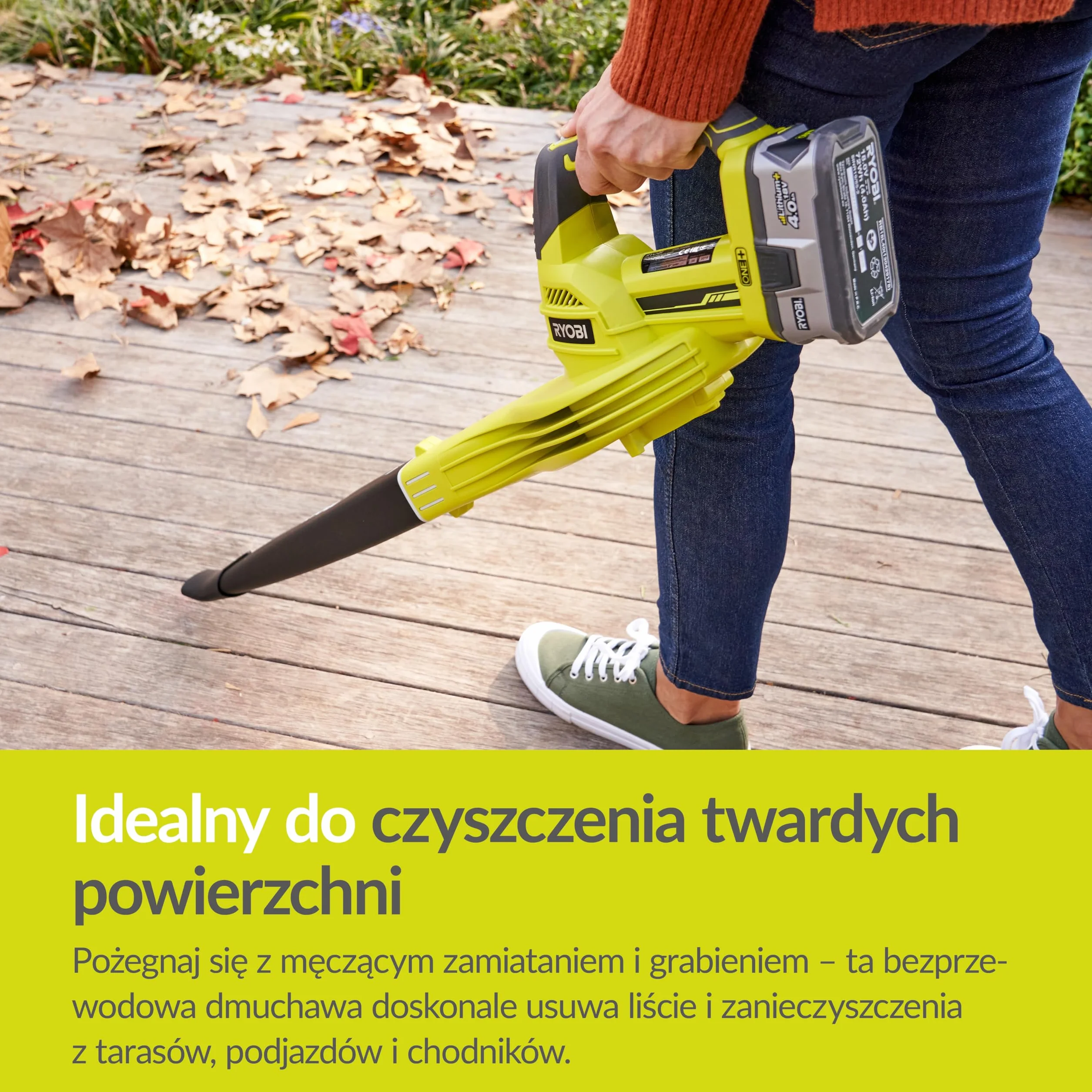 Ryobi Dmuchawa 18 V, OBL1820S, Wersja bez Akumulatora i Ładowarki