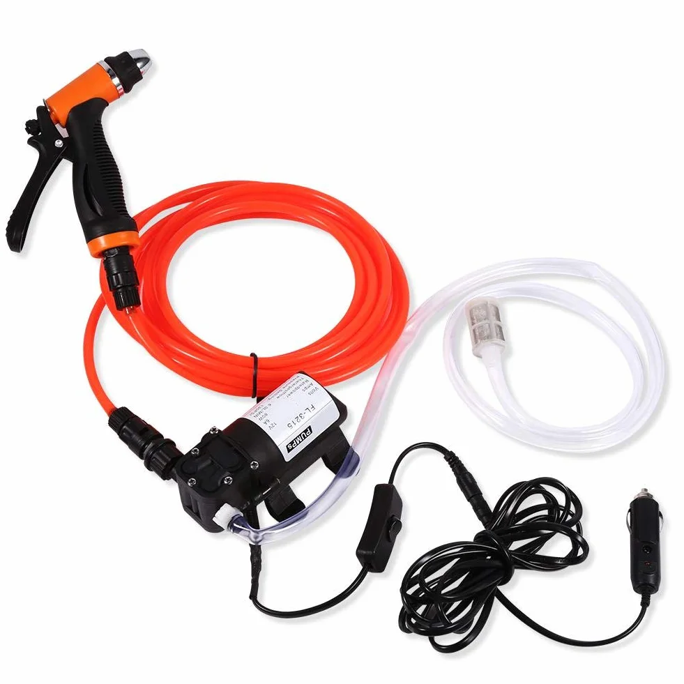 Przenośna myjka ciśnieniowa 12V 80W 130 PSI zestaw do mycia auta