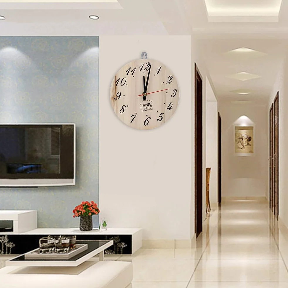 8-calowy zegar do sauny Dekoracyjny zegar z zegarem Zegar ścienny do akcesoriów do sauny Sauna Pokój Home Decor OPAKOWANIE WIELORAZOWE