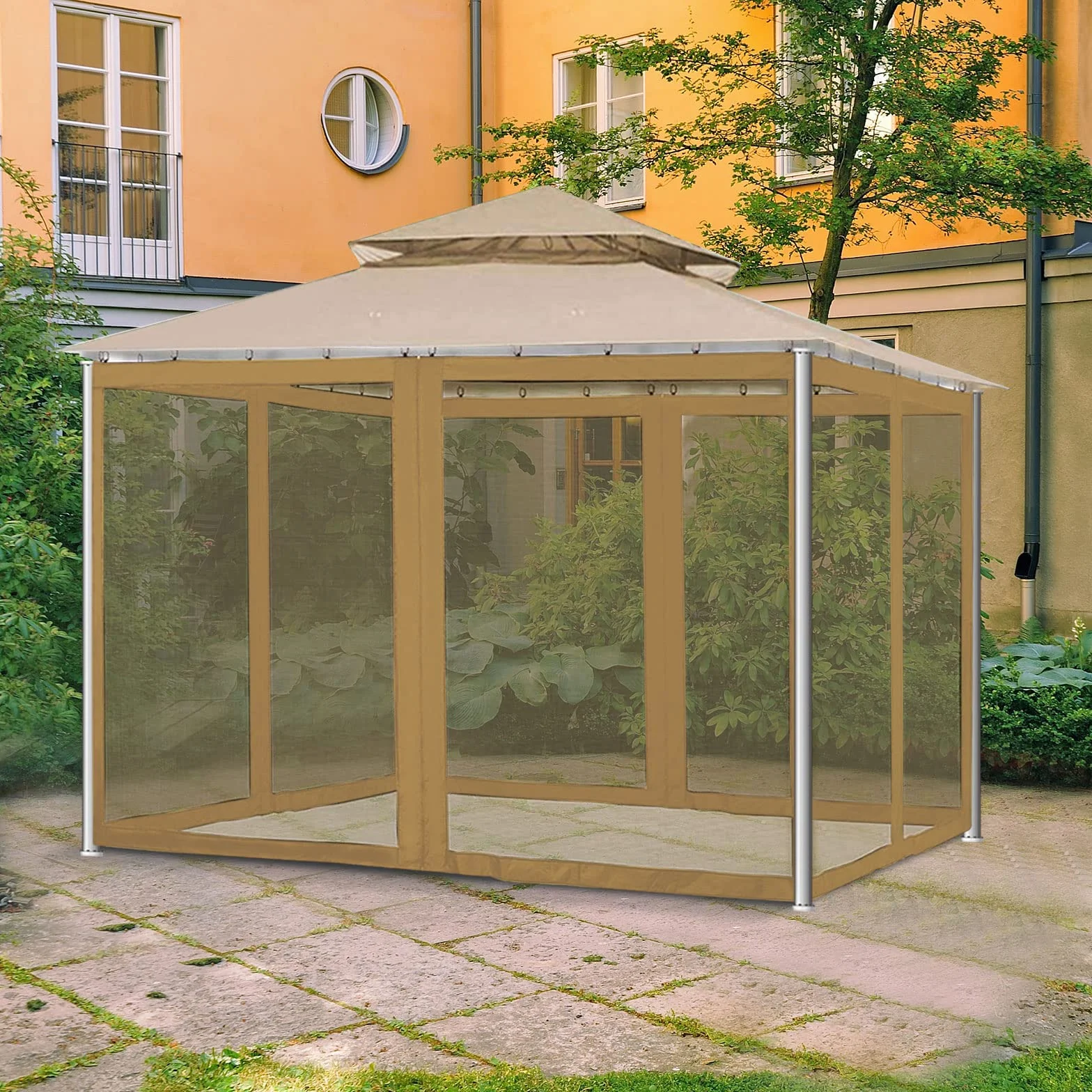Moskitiera BestAlice z Zamkiem Błyskawicznym do Namiotu z Baldachimem Kempingowym 300x300x220cm