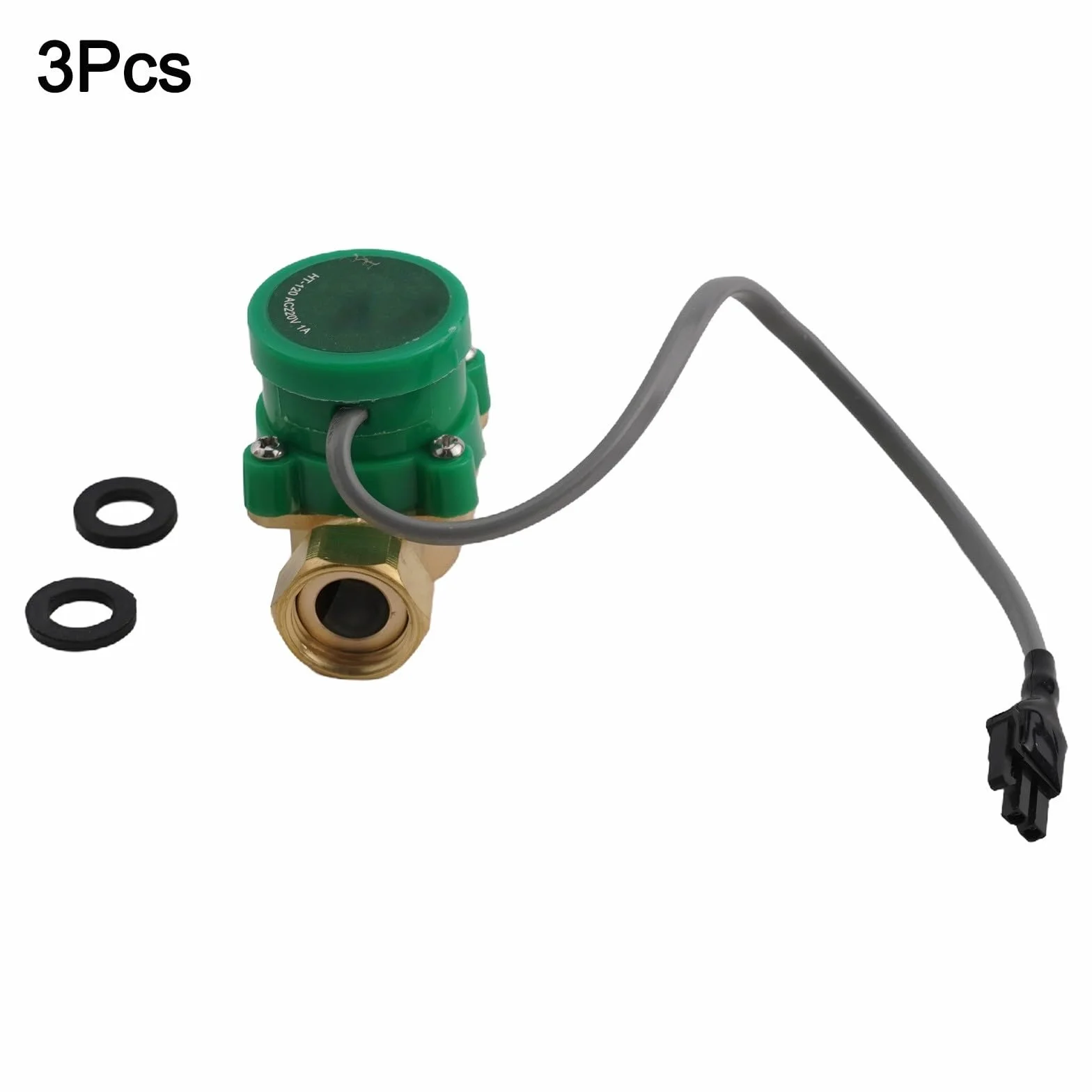 Honseadek G1/2 pompa obiegowa ciepłej i zimnej wody, elektroniczna pompa wspomagająca, mosiądz, mieszkalna/dekoracyjna, 6,7 cm, zielona