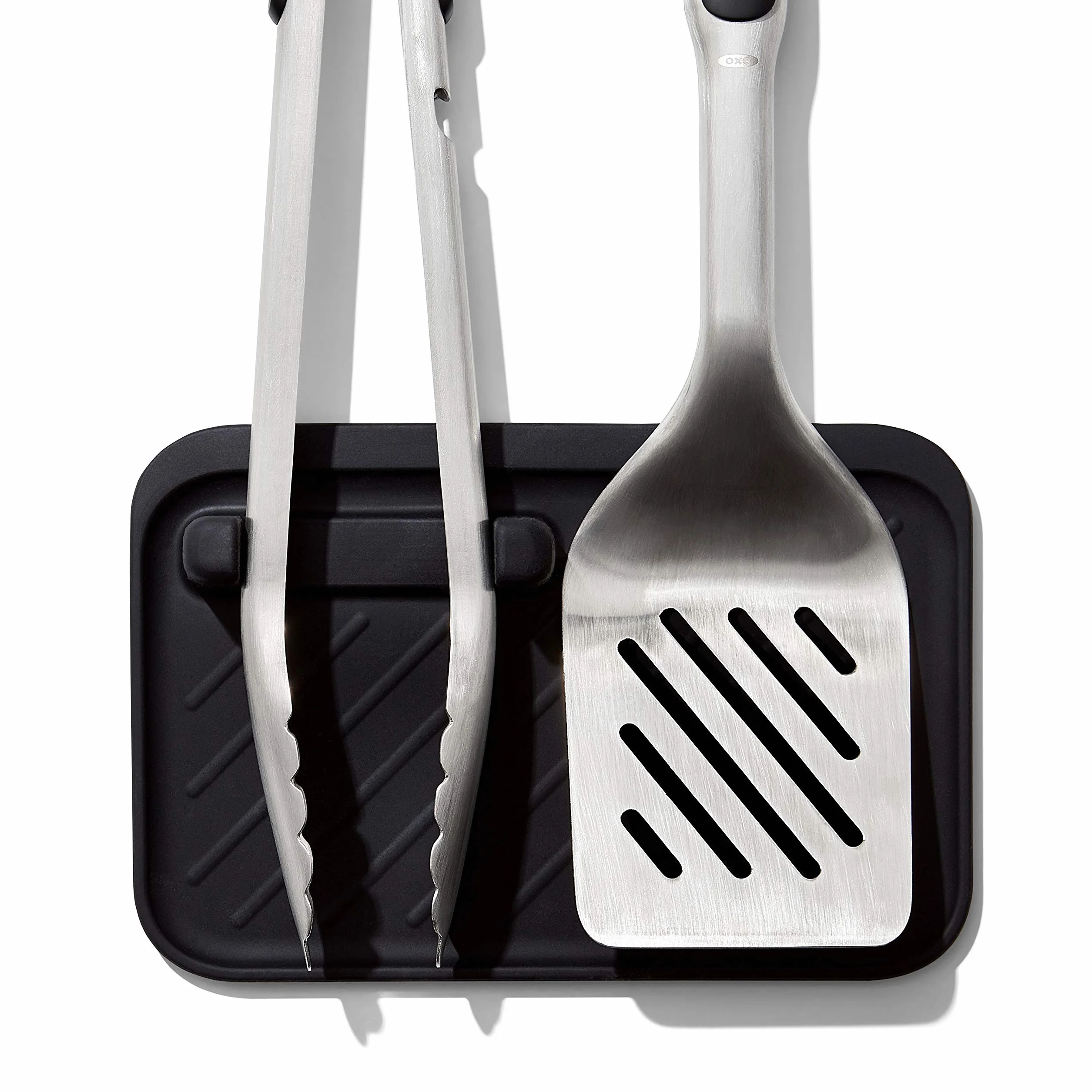 OXO Good Grips podstawka na narzędzia do grillowania, czarna