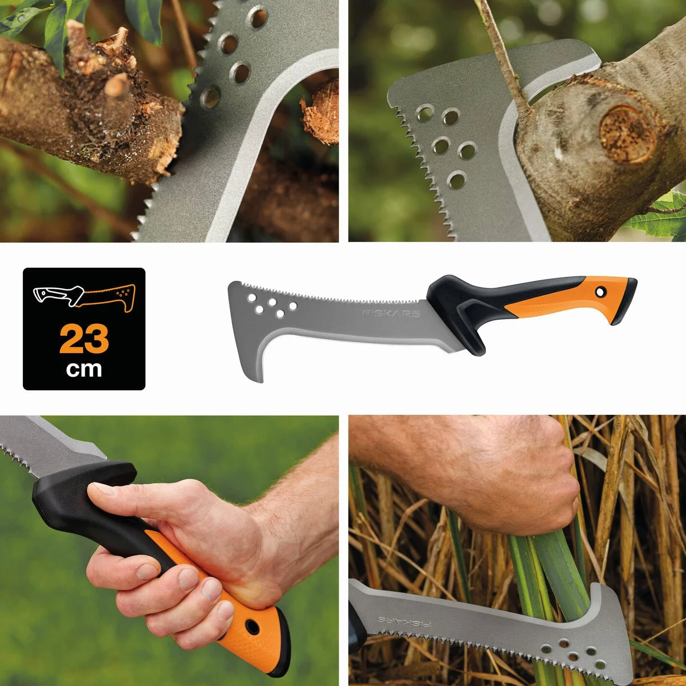 Fiskars Piła, Czarny/Pomarańczowy, 23 cm
