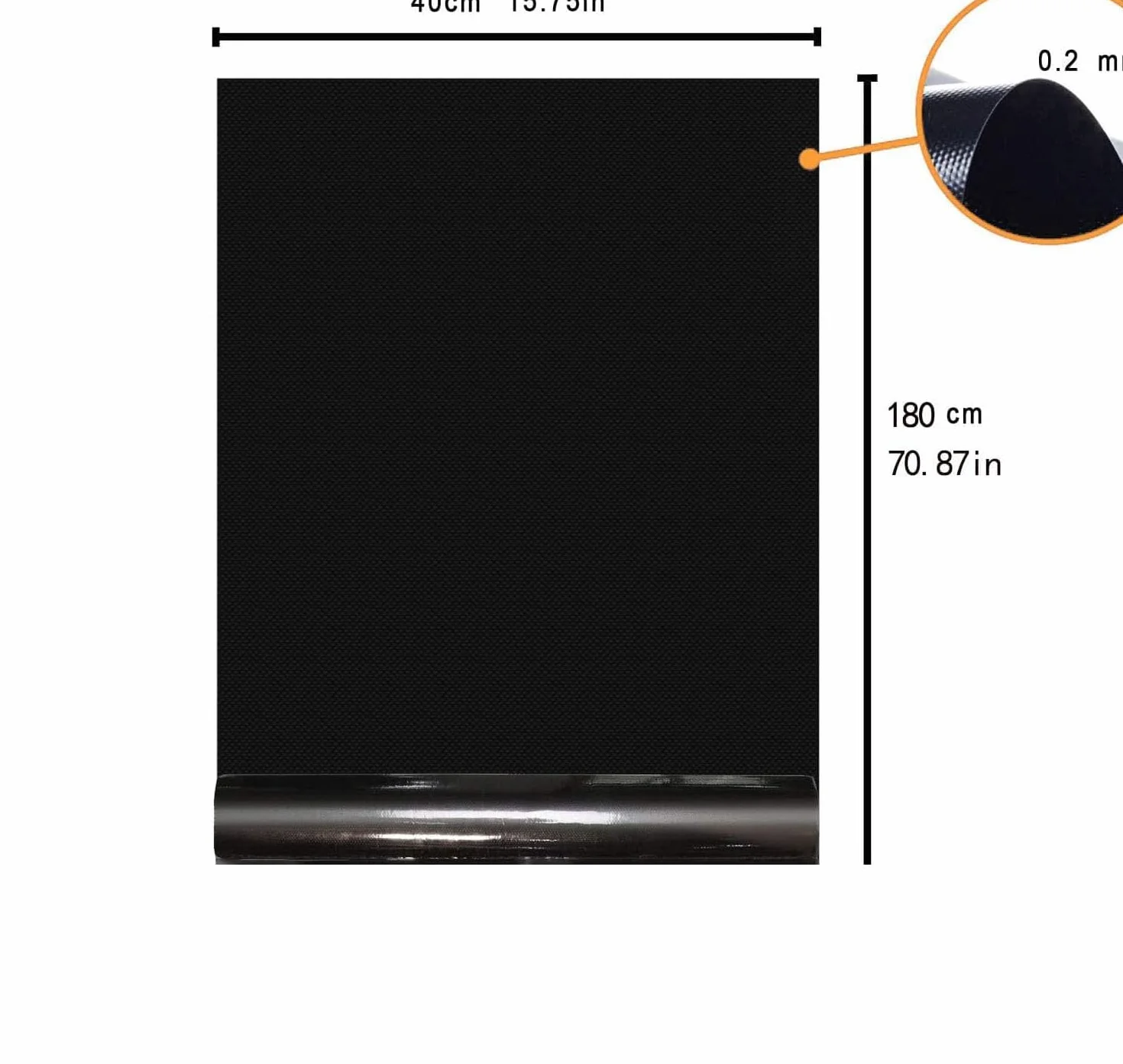 Mata do grillowania nieprzywierająca wielokrotnego użytku 180x40 cm do gazu i węgla