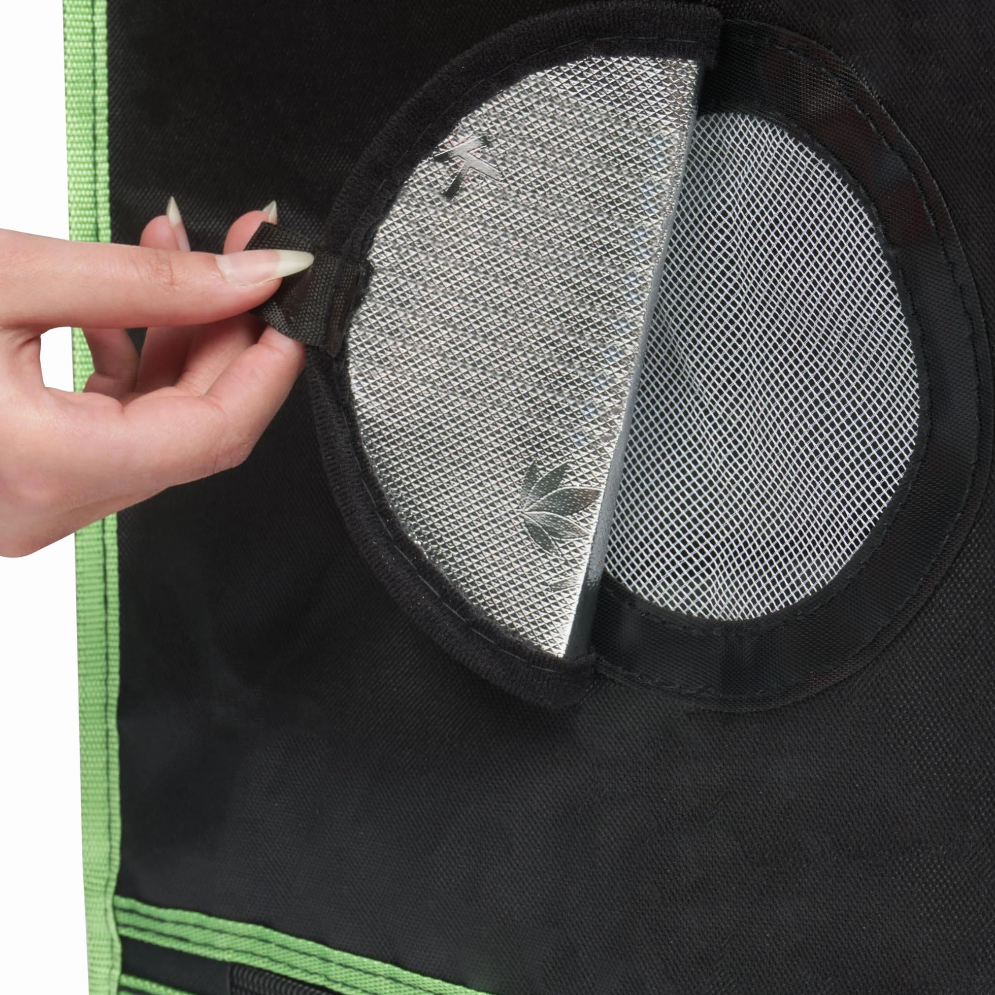 Namiot do uprawy roślin 60 x 60 x 120 cm | Szafka do uprawy w pomieszczeniach | czarny i zielony