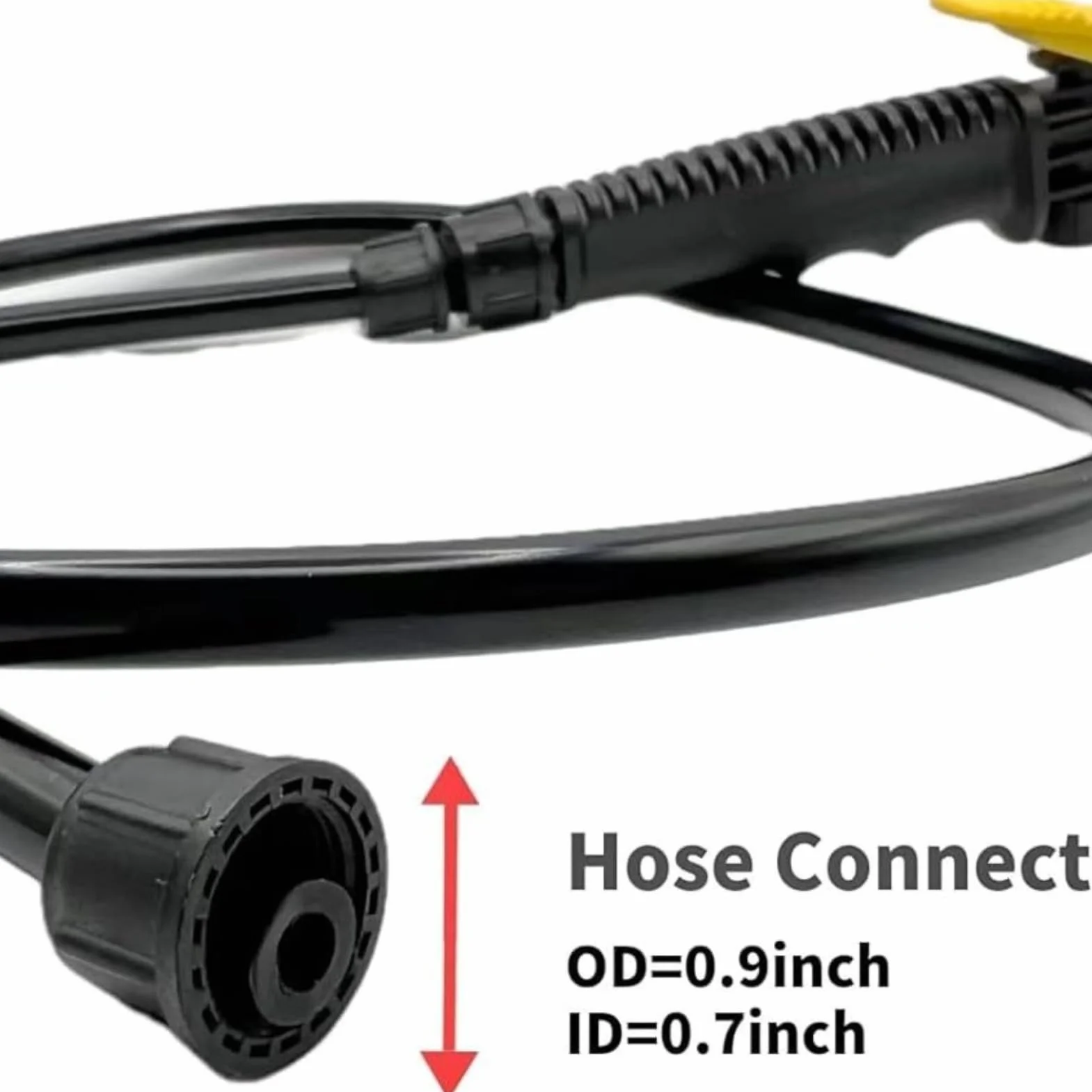 Wymienna dysza spryskiwacza do Ryobi P2800 i P2803 - 73,7 cm regulowana z blokadą spustu - Różdżka i wąż z stali nierdzewnej - pasuje do opryskiwaczy ogrodowych 18 V