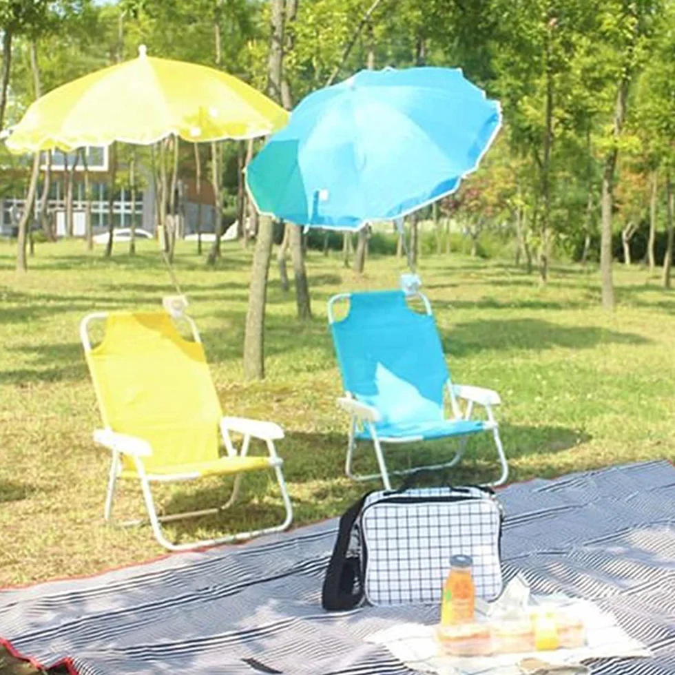 dziecięce składane krzesła plażowe z parasolem, zewnętrzne leżaki plażowe, ogrodowe leżaki na słońce, wielofunkcyjne przenośne krzesła tarasowe dla dzieci