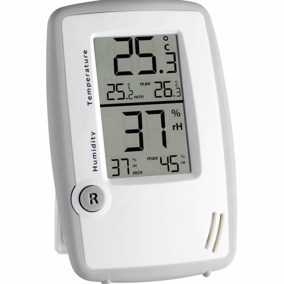 TFA Dostmann Termo-higrometr cyfrowy, 30.5015.02, temperatura/wilgotność w pomieszczeniach, zdrowy klimat w pomieszczeniach