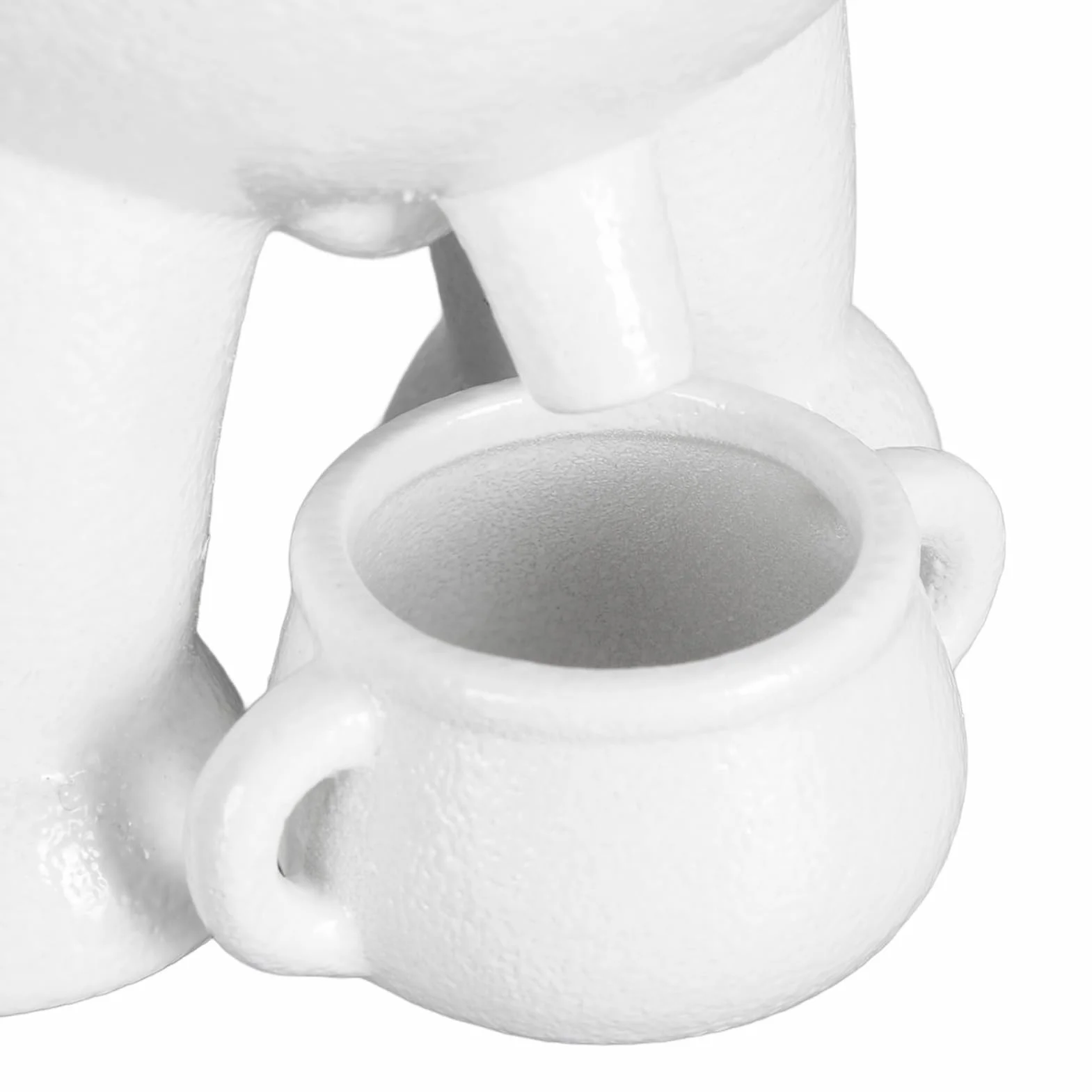 ANGGREK „Succulent Planter Pots Ceramic Flower Pot with Drainage and Saucer for Indoor Outdoor Plants Funny Peeing Design Unique Gardeners” (WHITE)