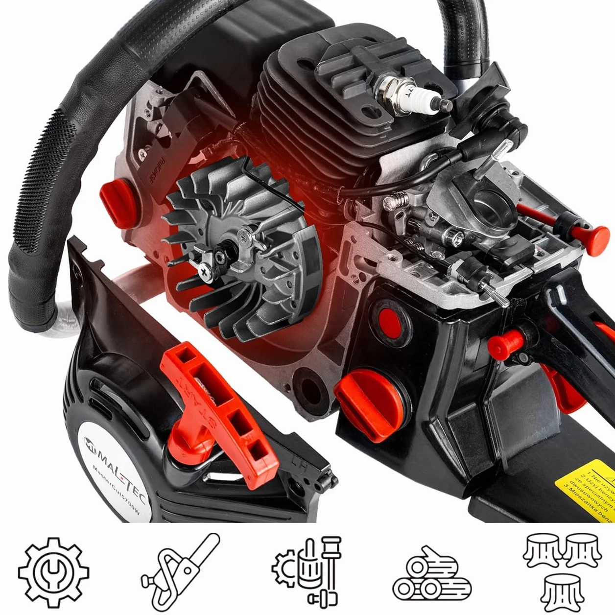 MalTec Piła Łańcuchowa Spalinowa MasterCut 5700W