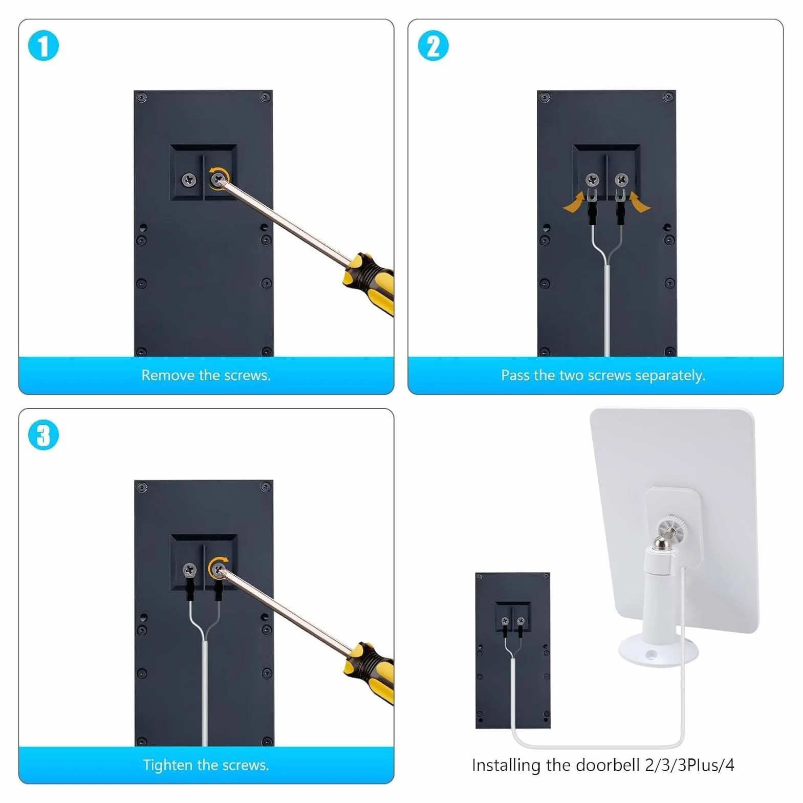 Panel słoneczny Ring 10 W IP65 do dzwonka drzwi Video Doorbell 2/3/3+/4 z obrotowym uchwytem 360°