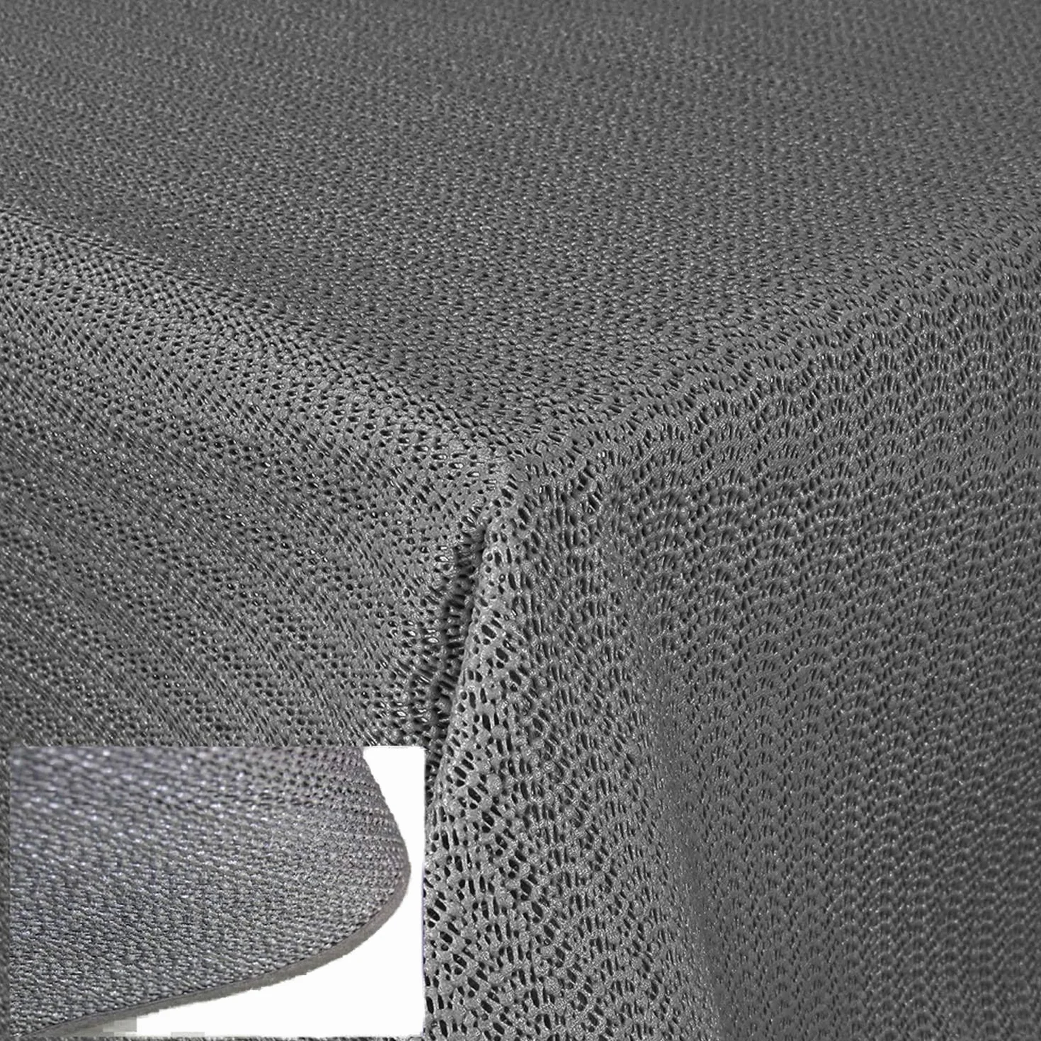 Obrus ogrodowy zmywalny 130 x 220 cm szary odporny na warunki atmosferyczne na taras