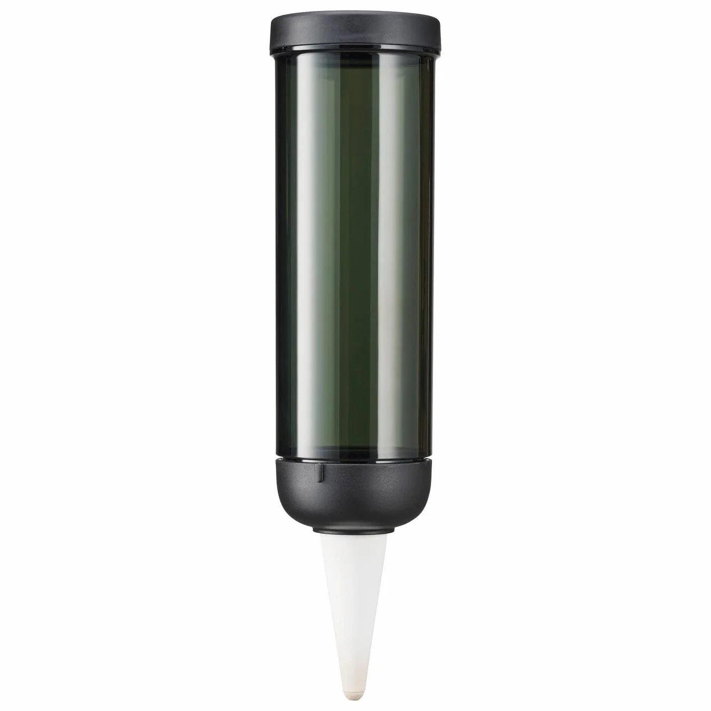 Fiskars Urban Plant Care dozownik wody do roślin, do wnętrz i na balkon, 350 ml, do 5 dni ciągłego nawadniania, 6,4 x 25 cm, ceramika/tworzywo sztuczne, ciemnozielony, 1075380