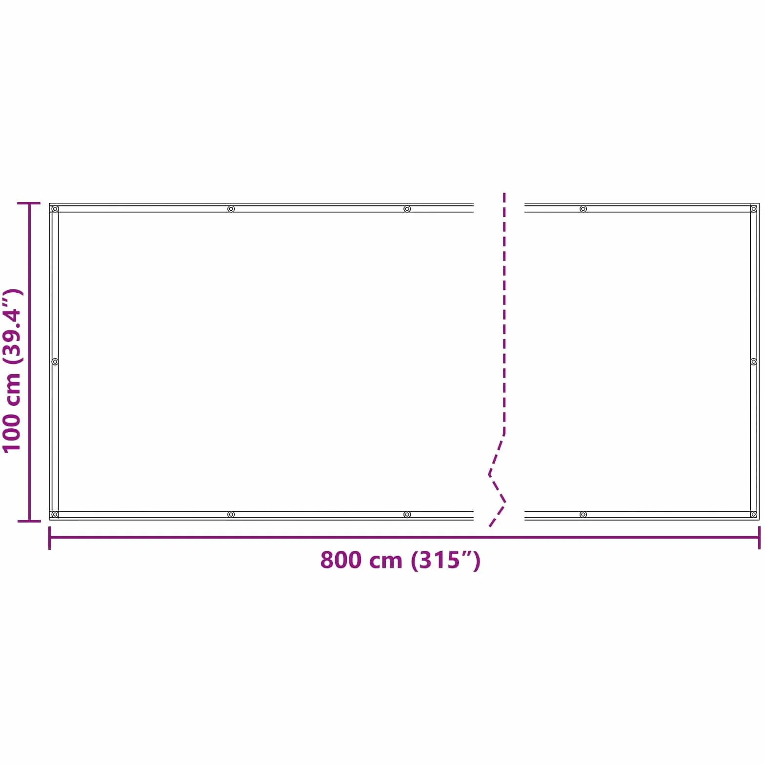 vidaXL Ekran balkonowy Brązowy 100 x 800 cm Materiał Oxford, Nowoczesna zasłona balkonowa, odporna na UV, wodoodporna, trwałe rozwiązanie na ogród, taras, czy patio