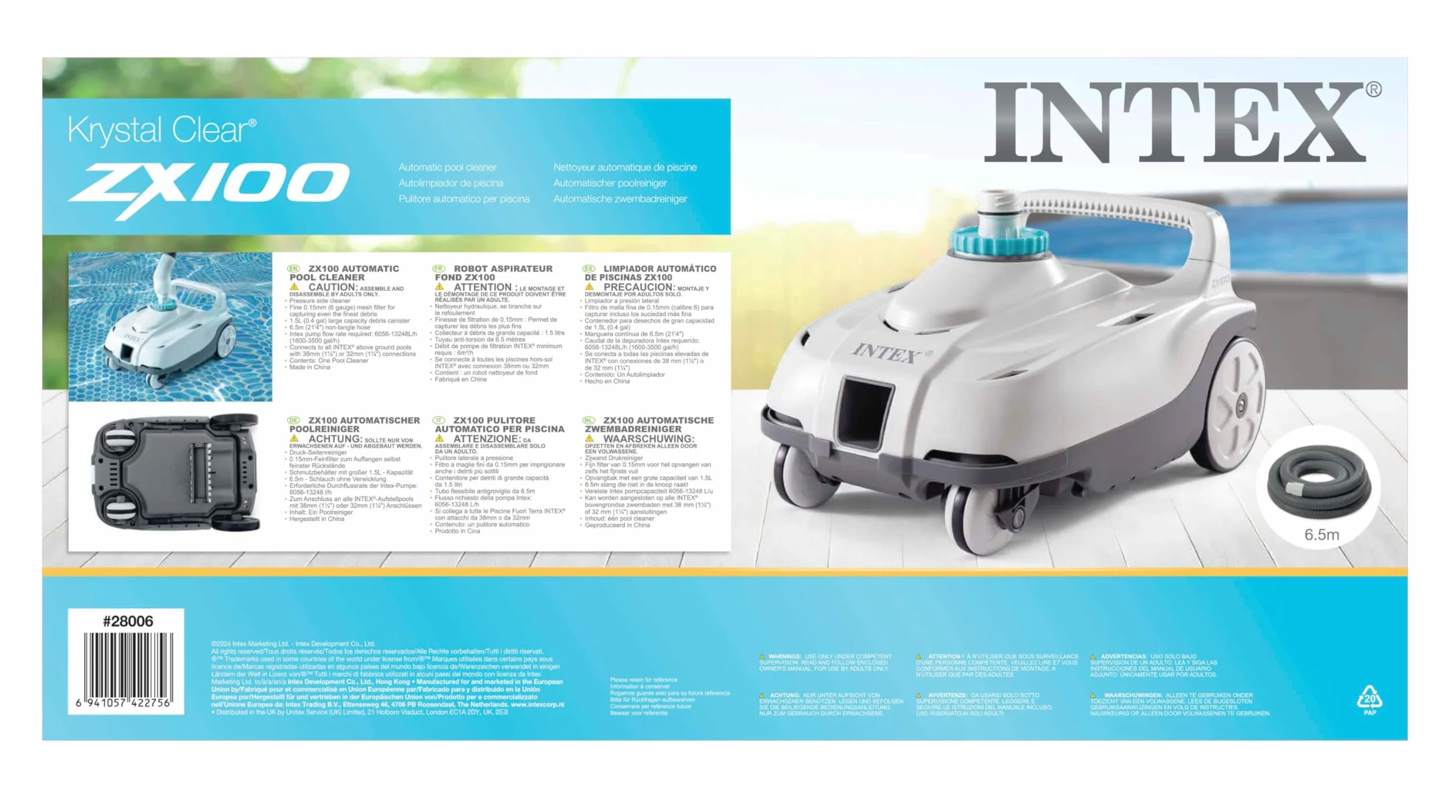 Intex ZX100 samochodowy środek do czyszczenia basenu, (28006)