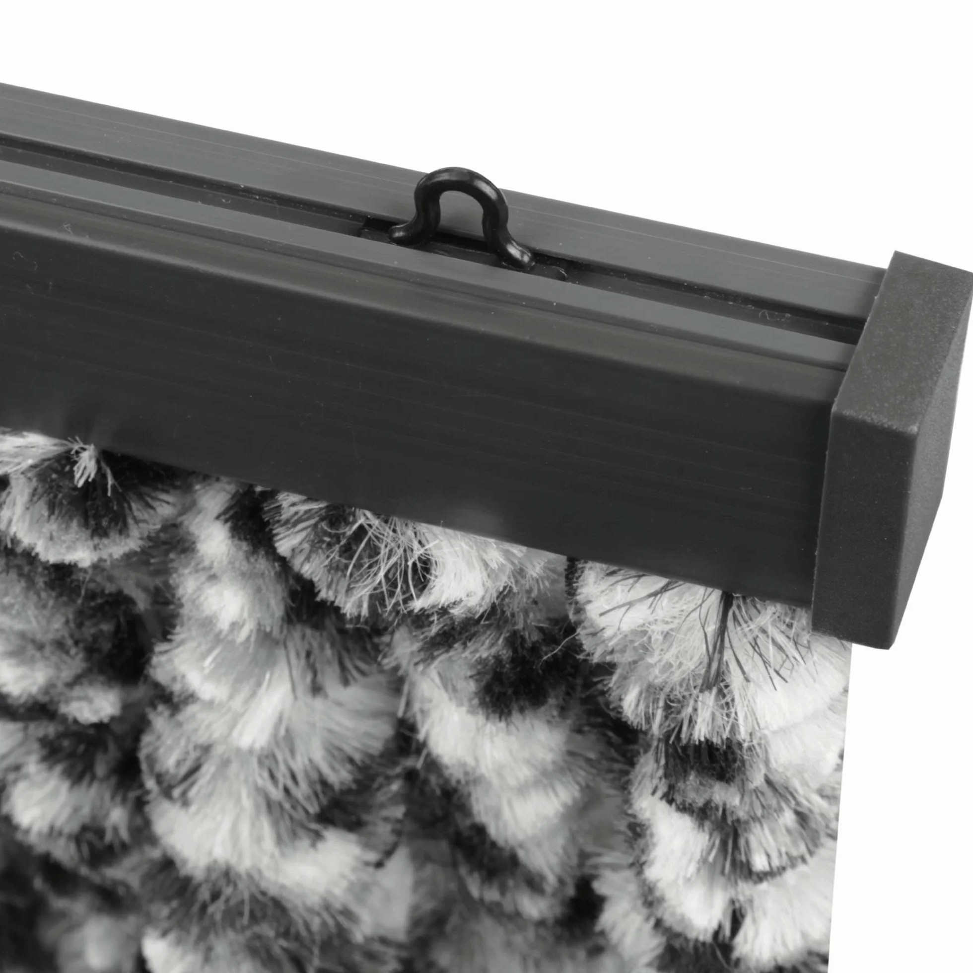 Arsvita Zasłona flauszowa 80 x 220 cm w jednolitych paskach, beżowa - brązowa, idealna ochrona przed owadami i spojrzeniami, na drzwi balkonowe i tarasowe, wiele kolorów