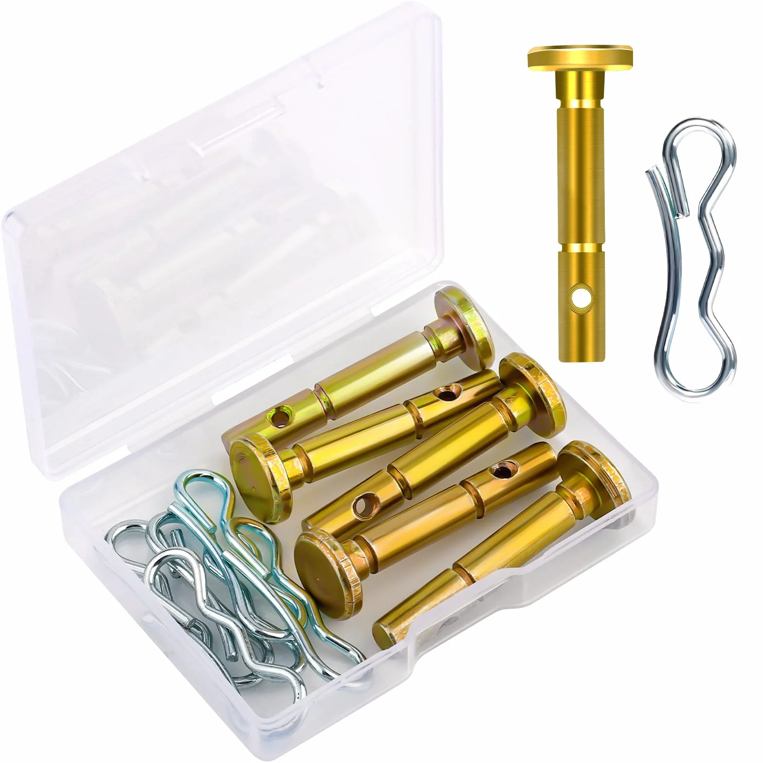 SAVITA 5 Szt. 1,3x0,6x4,1cm Kolek Scinany i 5 Szt. Zawleczek Shear Pin Czesci Zamienne do Cub Cadet 738-04124A 714-04040 Odsniezarka MTD Craftsman Cub Cadet