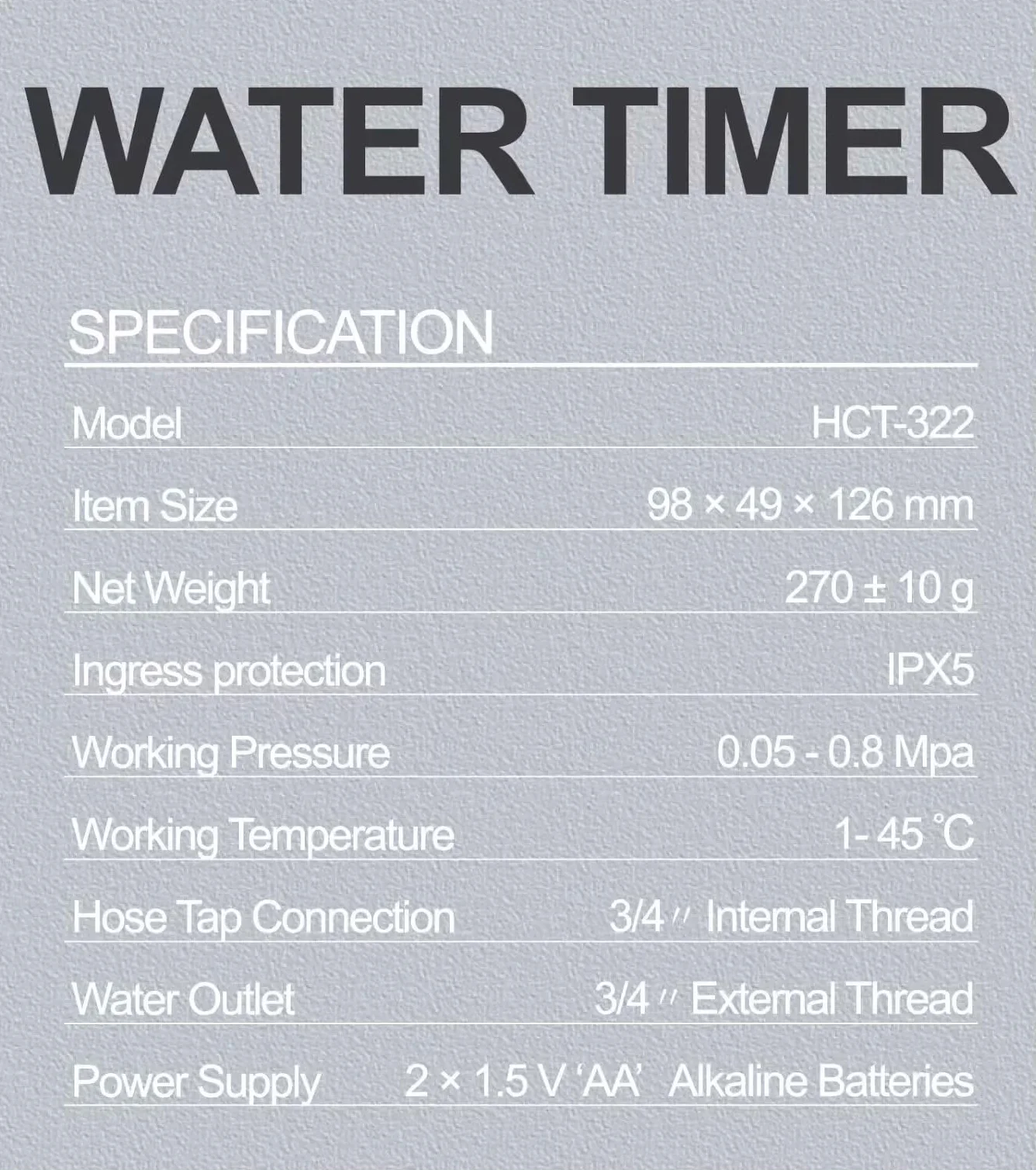 Programator automatycznego nawadniania 1/2"-3/4" cyfrowy timer LCD blokada dzieci