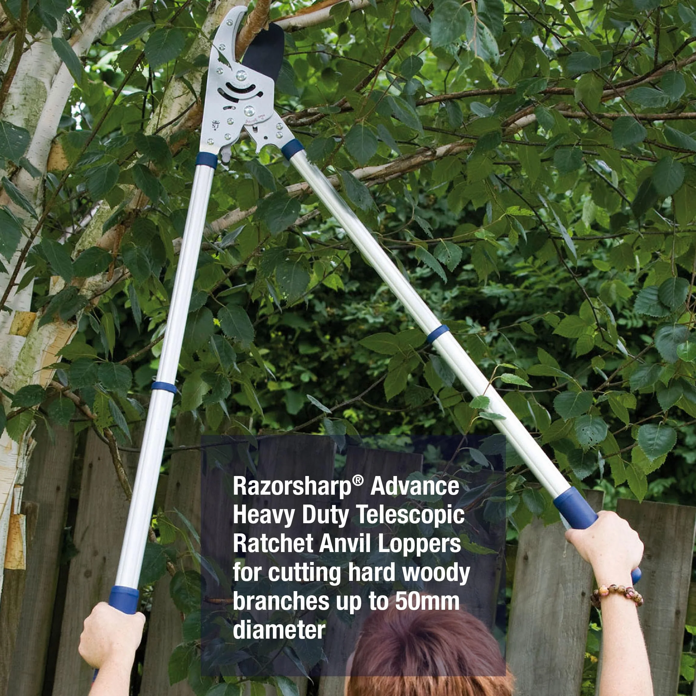Spear & Jackson 8290RS Razorsharp Advance Teleskopowy sekator kowadełkowy z mechanizmem zapadkowym