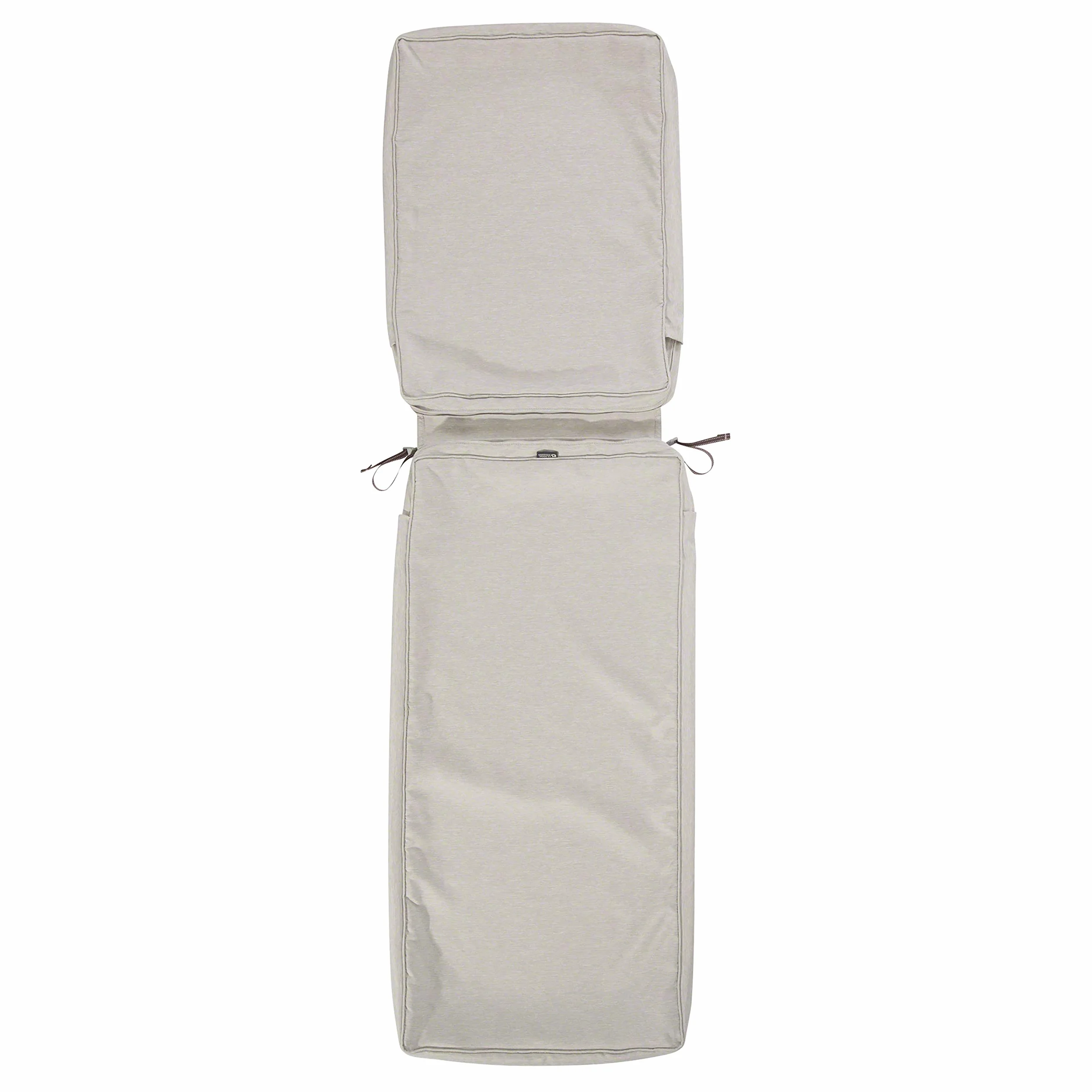Classic Accessories Montlake FadeSafe wodoodporna 184 x 68 x 7,6 cm patio poszewka na poduszkę leżak poszewka na poduszkę, szary wrzosowy