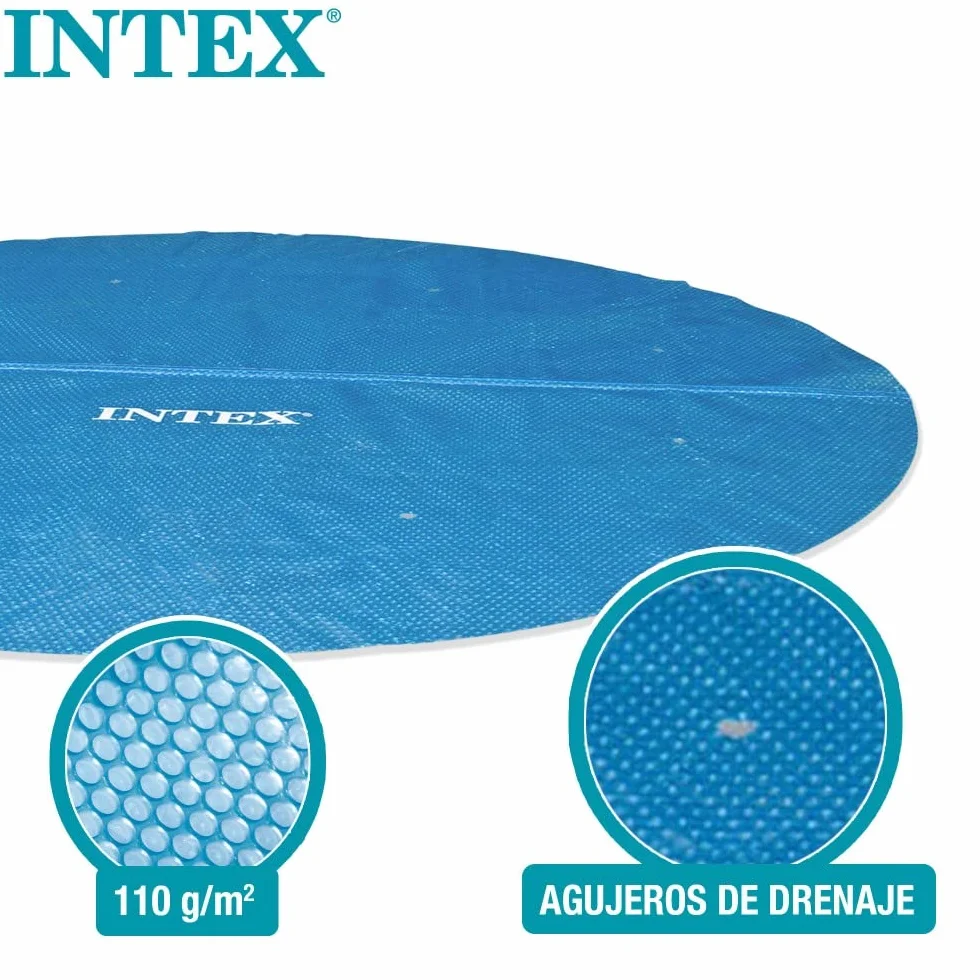 Intex Easy Set Frame Plandeka Solarna, Niebieski, 303 cm