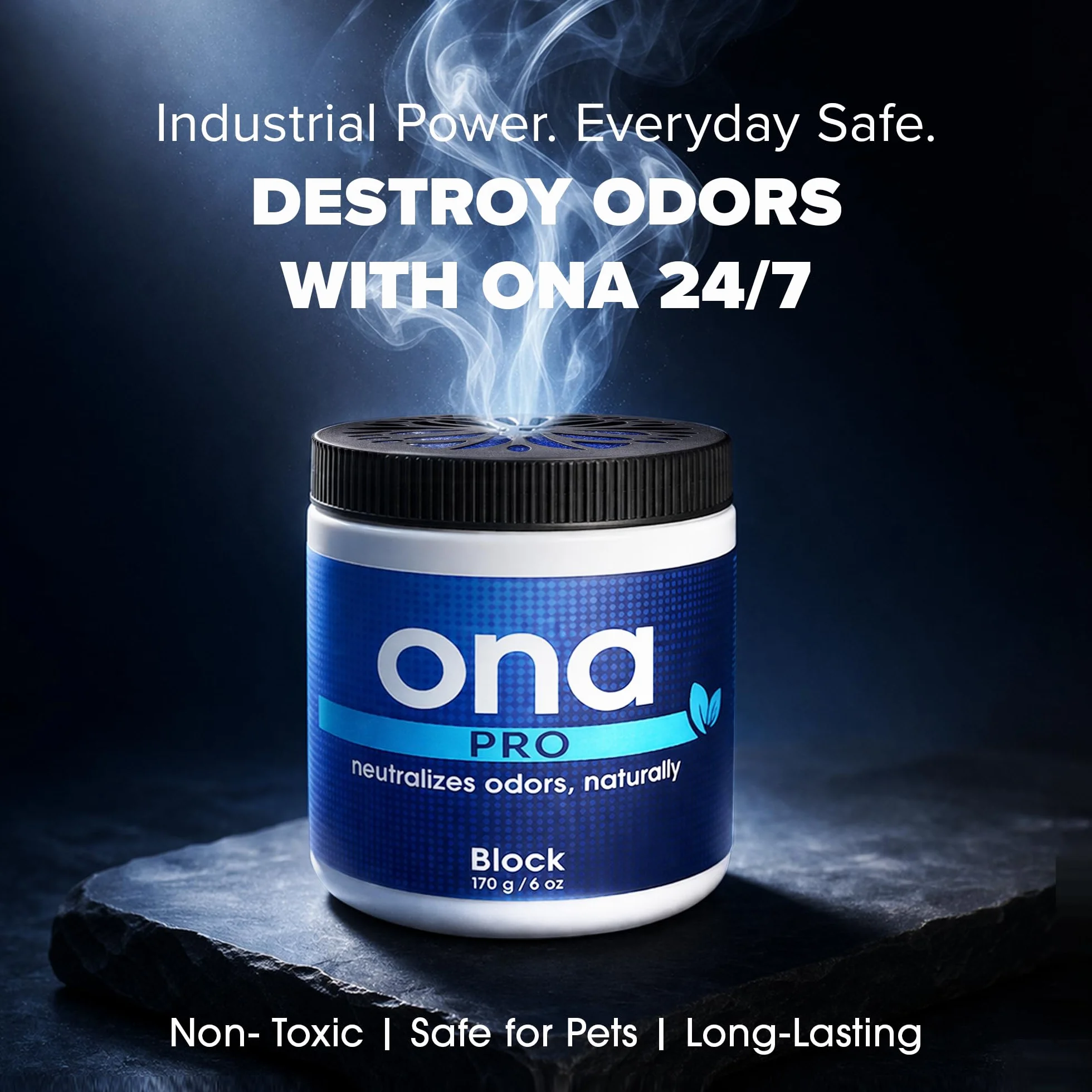 ONA Block Pro Neutralizator zapachów – neutralizuje zapachy bezpiecznie, naturalnie i trwale – 170 g