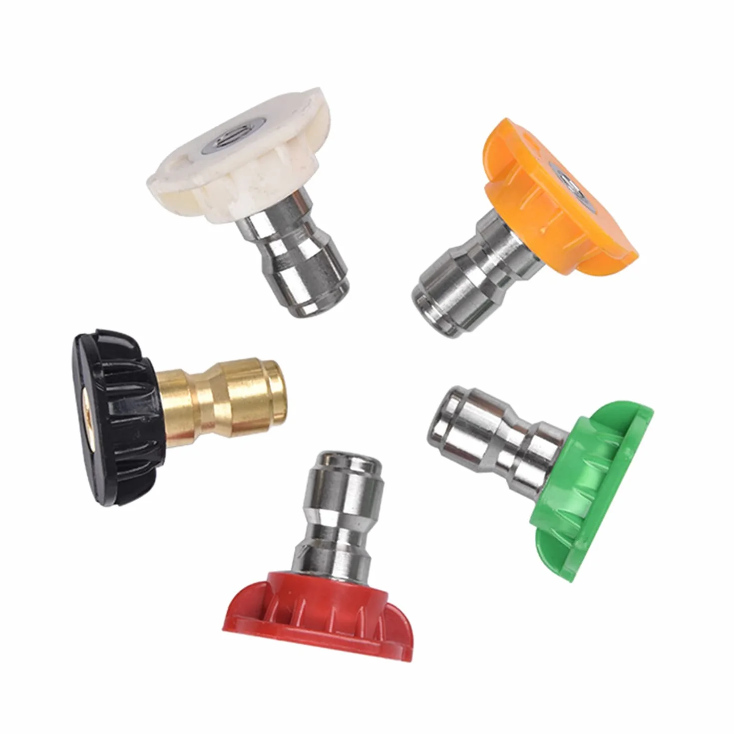 Aim Tools Akcesoria adapterowe do myjki wysokociśnieniowej Karcher K2 K3 K4 K5 K6 K7, szybkozłączka żeńska, z 5 końcówkami dysz natryskowych 171322