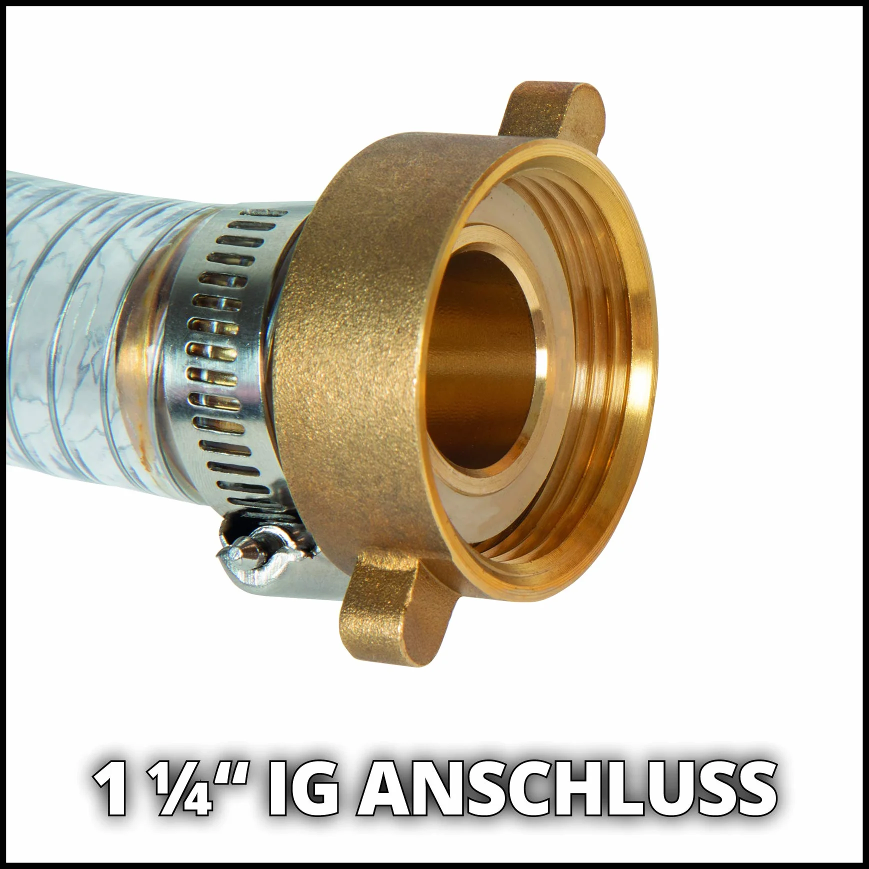Einhell 4173630 Wąż, Złoty/Szary, ‎419 x 5.5 x 5.5 cm; 1 kg, 4 m