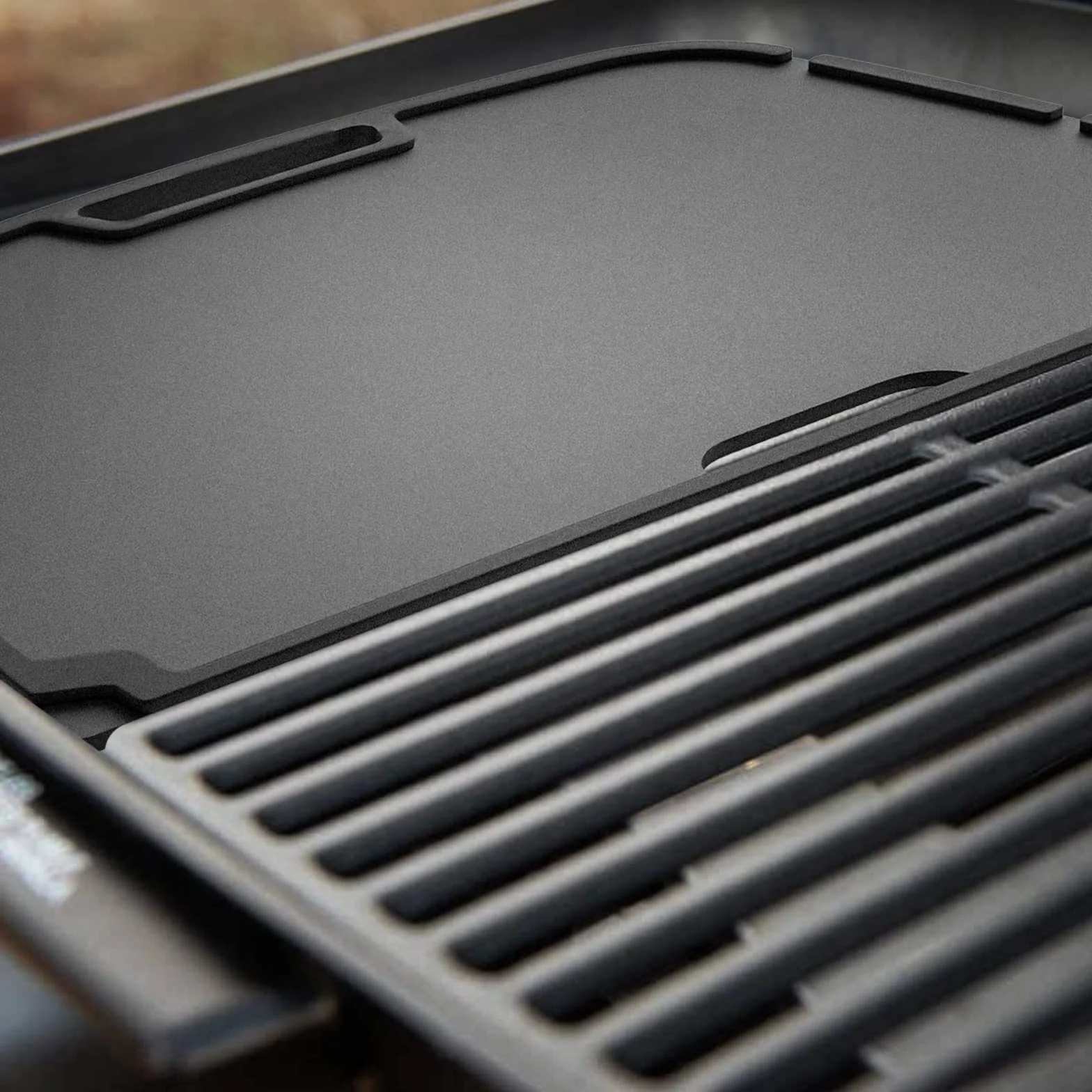 GFTIME Żeliwna płyta grillowa do Napoleon Pro285x, PRO285X-BK, PRO285E, PRO285-BK, TQ285X, TQ285X-1, TQ285X-BL, płyta żeliwna do serii 56080 i Napoleon Travel Q 285, 1 sztuka