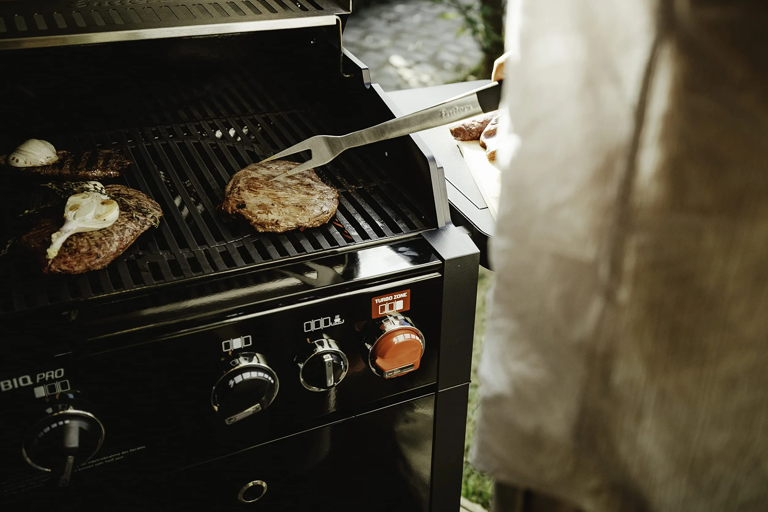 Enders Widelec do grillowania stal szlachetna soft-touch BBQ czarny