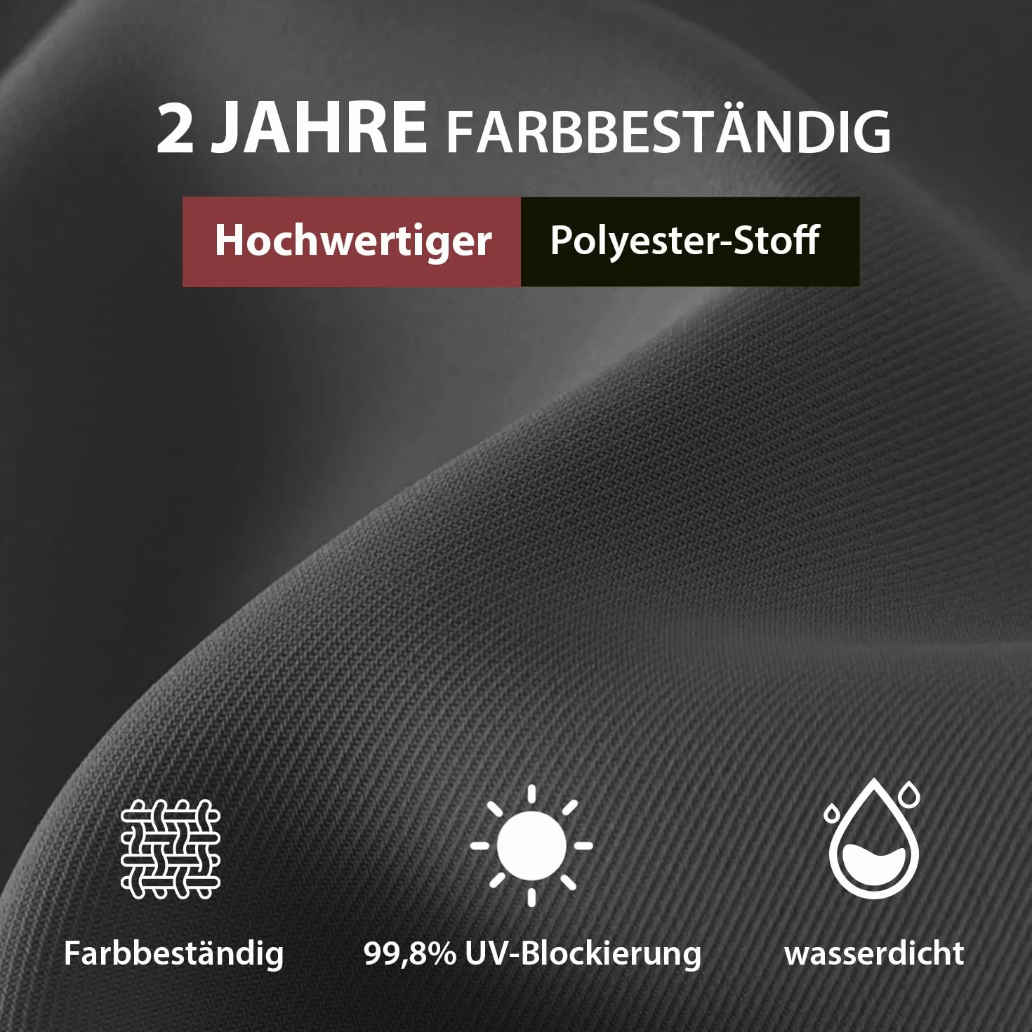 Sekey® Parasol przeciwsłoneczny na balkon, taras i do ogrodu, odporny na wiatr, przechylany, szary, UPF 50+, prostokątny, 180 x 130 cm