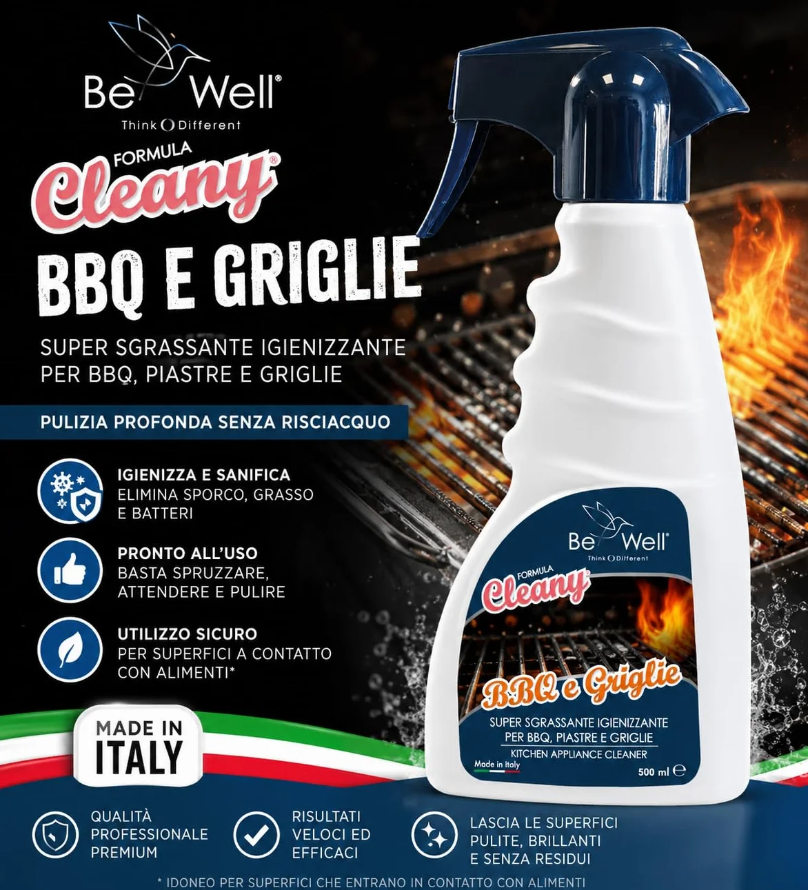 Odtłuszczacz do grilla w sprayu 500 ml Włochy