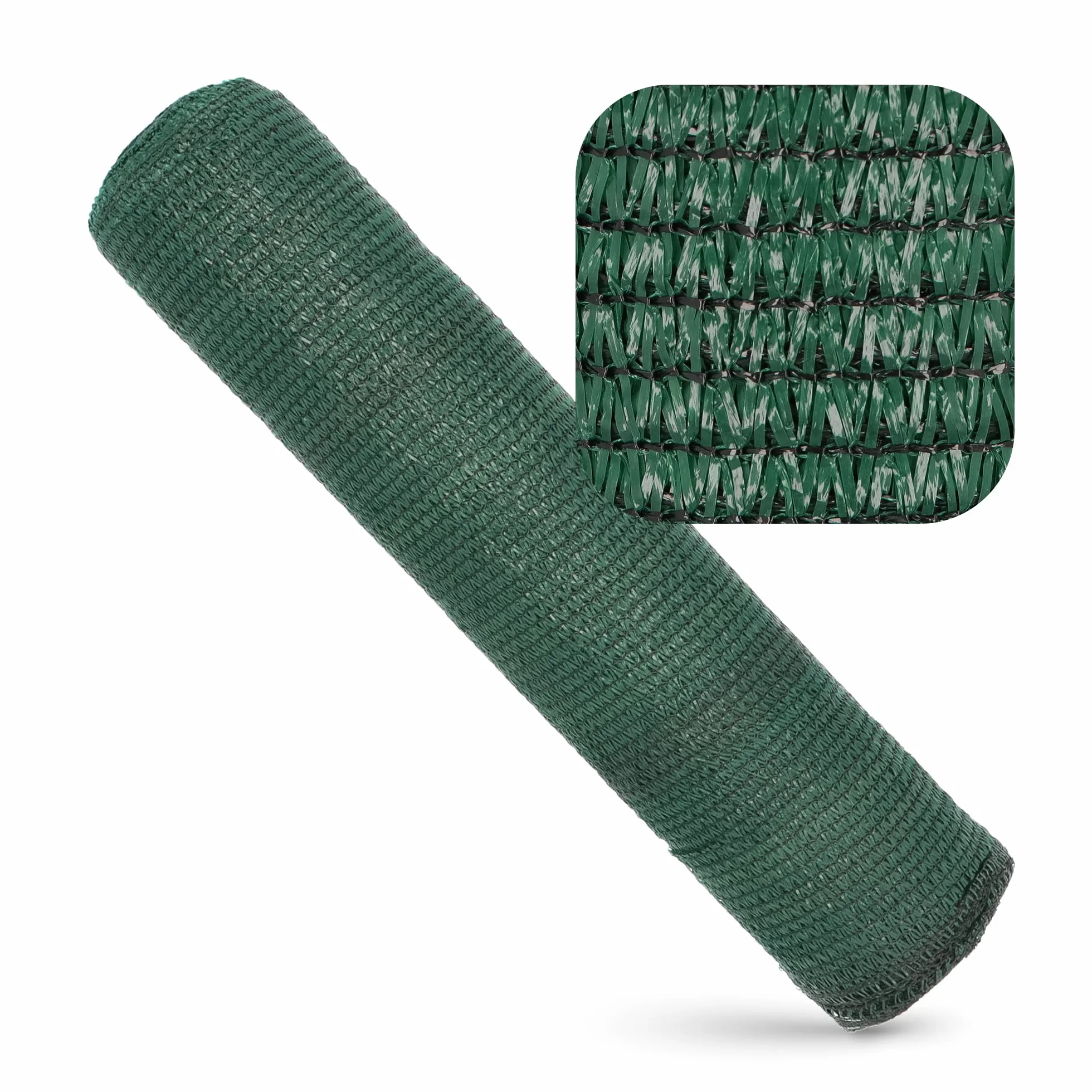Siatka Cieniująca Tkanina Osłonowa (1,5 m x 25 m 55% | Zielony)