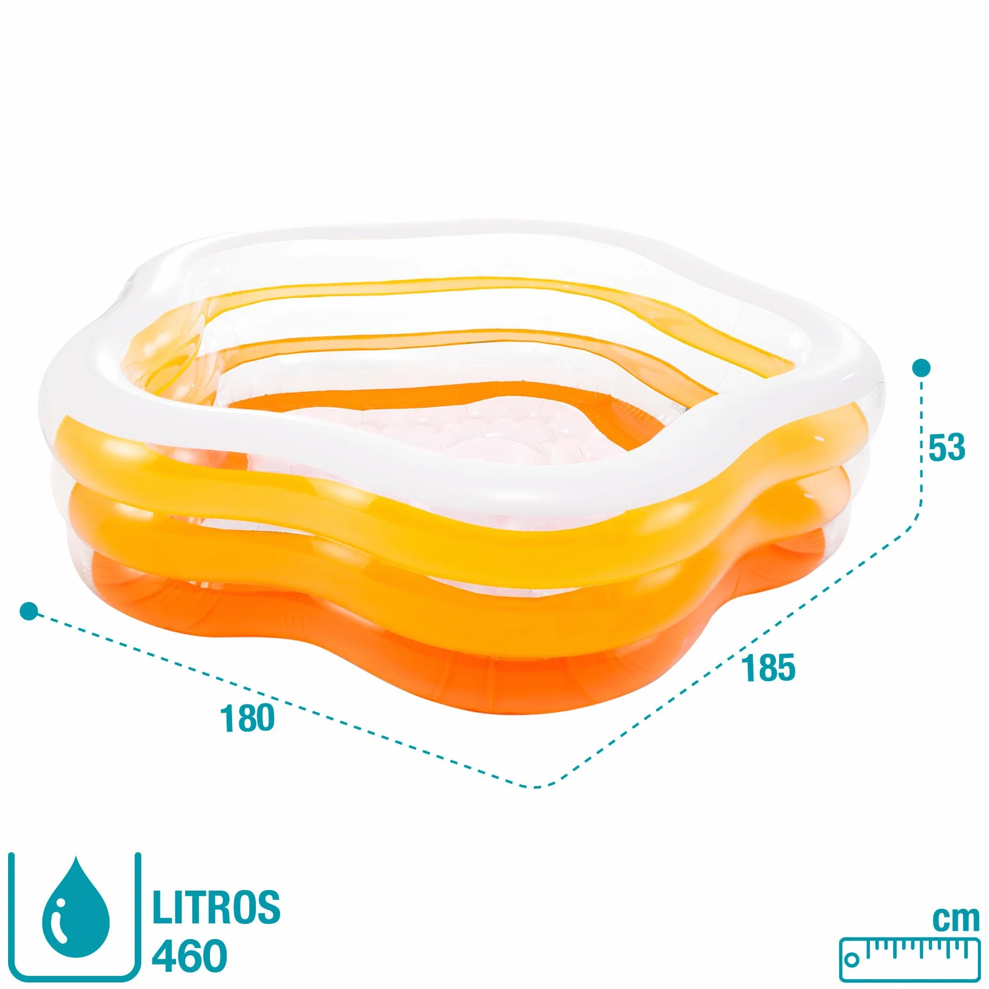 Intex Wetset Summer Colours Swim Centre 73 x 71 Inch Pool