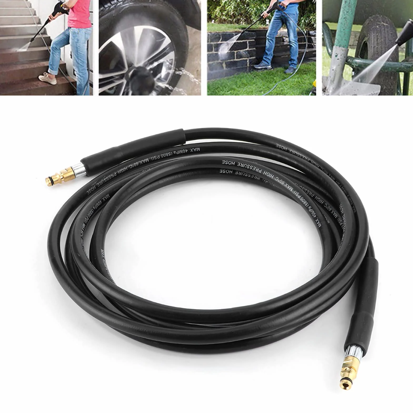 Myjka Wysokociśnieniowa wąż do Czyszczenia Wody Rura do Czyszczenia Samochodu Pasuje do Karcher K2 K3 K4 K5 (Qiilua4obrn60zy-12)
