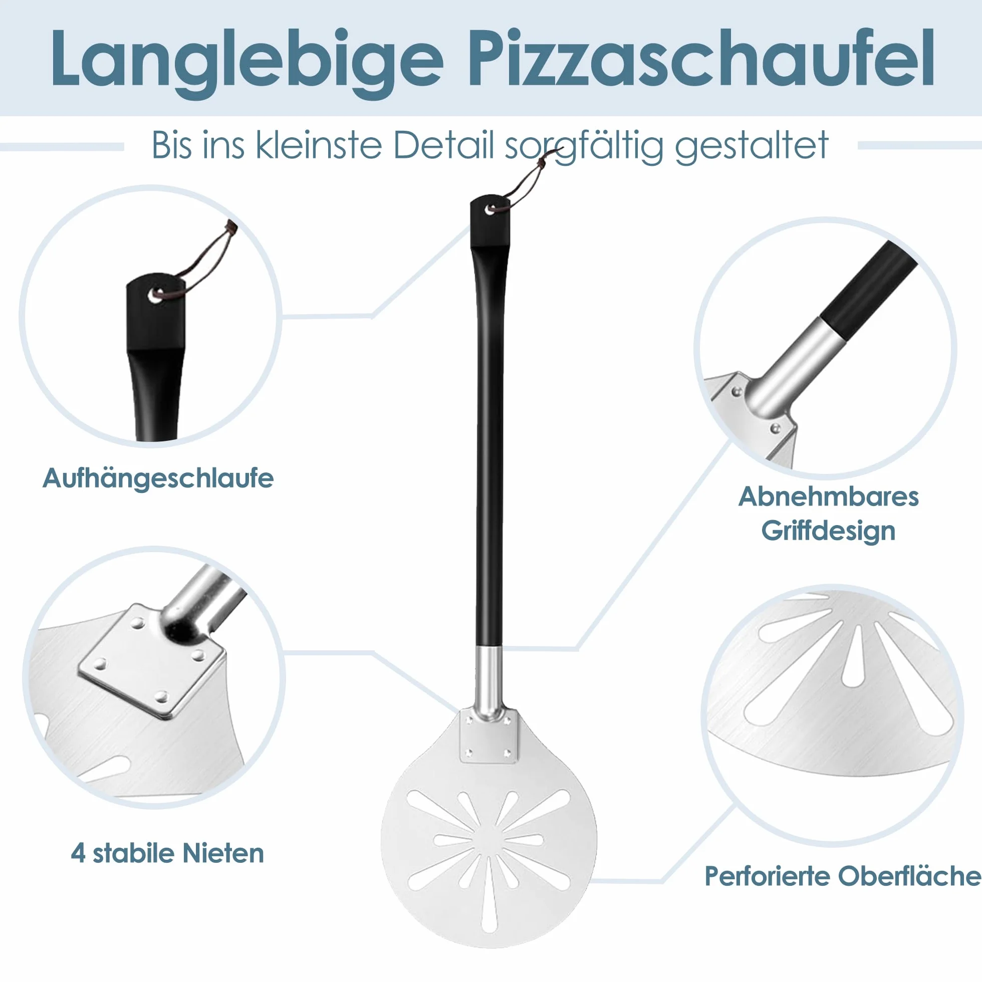 Herogo Peel do pizzy ze stali nierdzewnej – rozmiar 2
