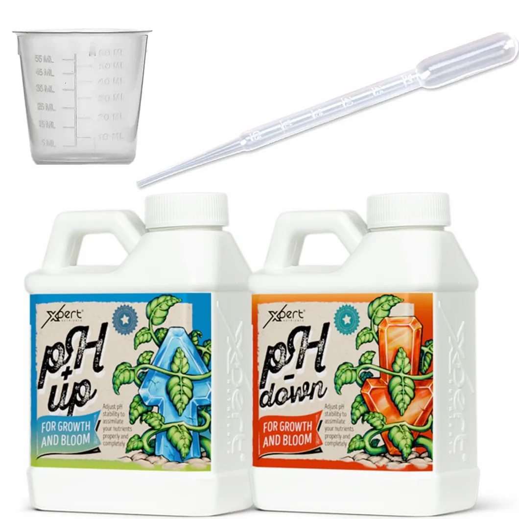 Edycja limitowana, 2 sztuki, PH Down 250 ml i PH Up 250 ml, pipeta i miarka do wszystkich rodzajów podłoży i do wszystkich rodzajów kultury