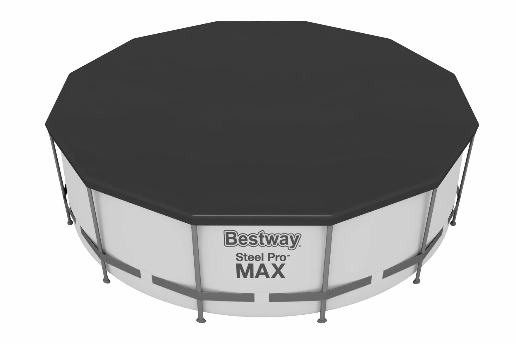 Bestway 58037 Plandeka okryciowa do basenu ze stelażem, niebieska, średnica 366 cm