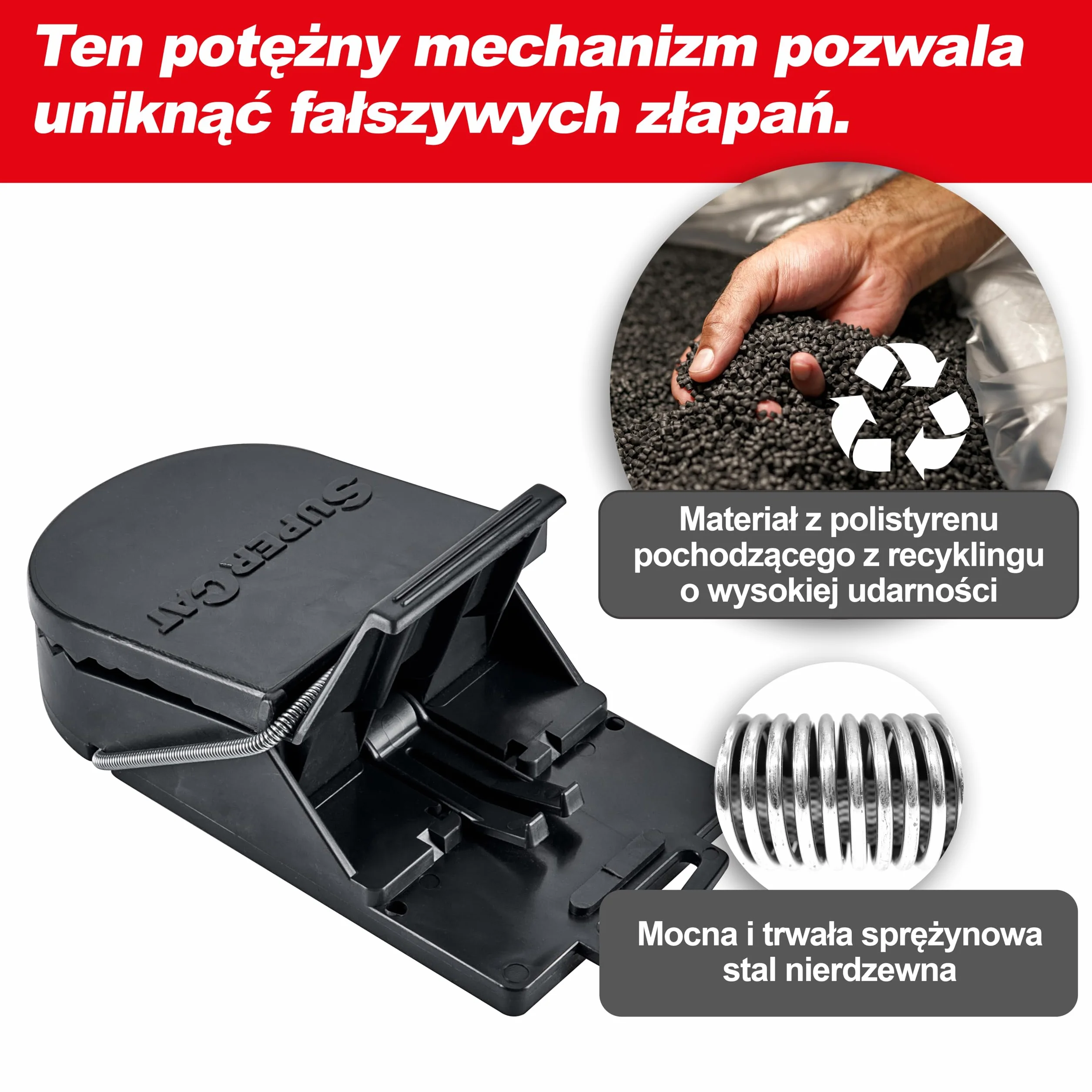 SWISSINNO Pułapka na szczury SuperCat – 1 pułapka z przynętą