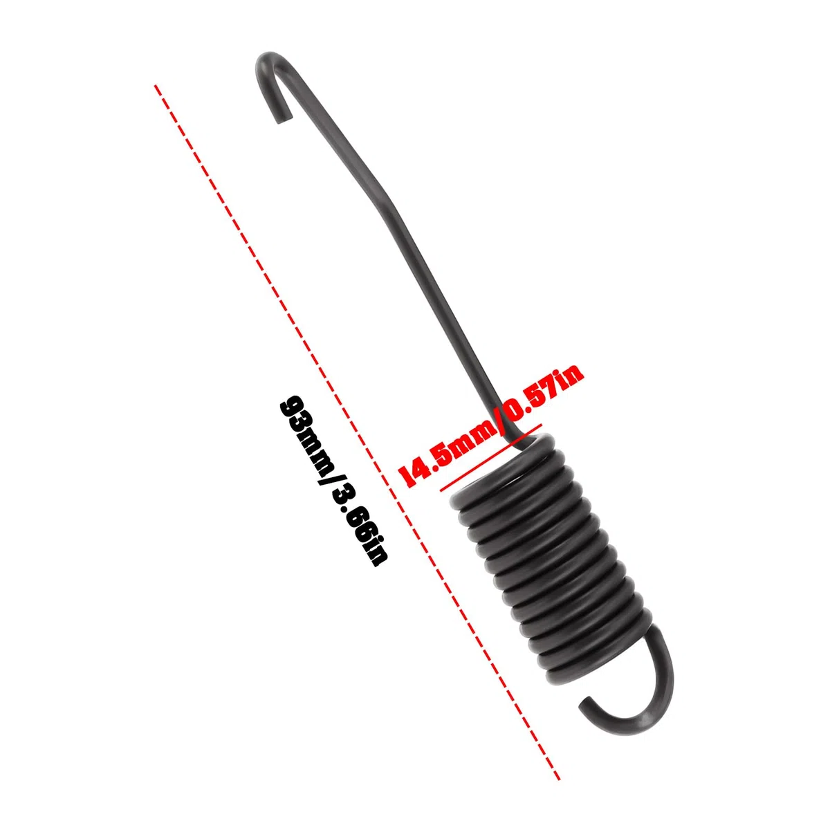 ECSiNG Sprężyna napinająca hamulca piły łańcuchowej 1121 160 5500 kompatybilna z Stihl MS390 MS310 MS290 039 029