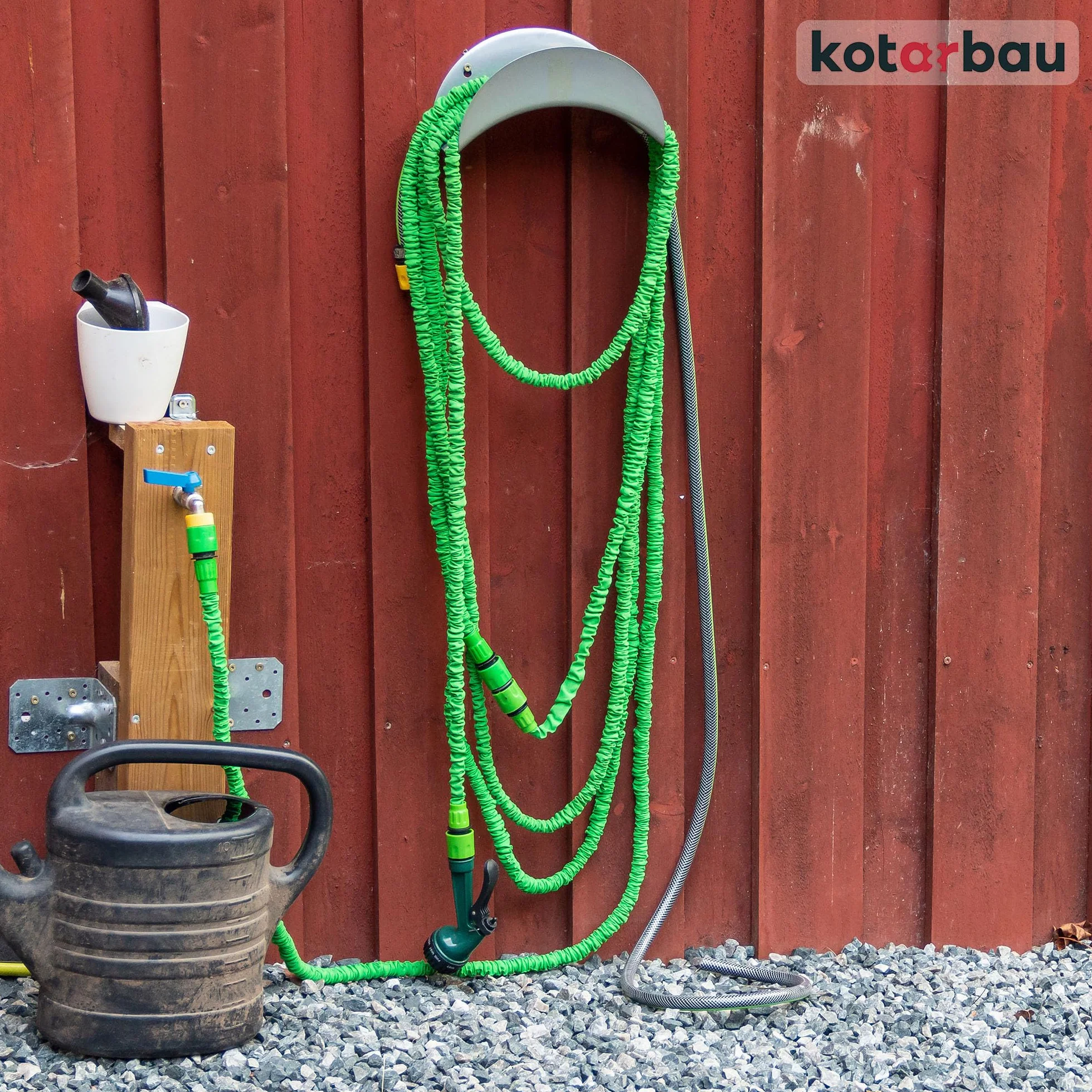 KOTARBAU® 2 szt. Uchwyt na Wąż Ogrodowy 275 x 113 x 1 mm Stalowy Ścienny Wieszak