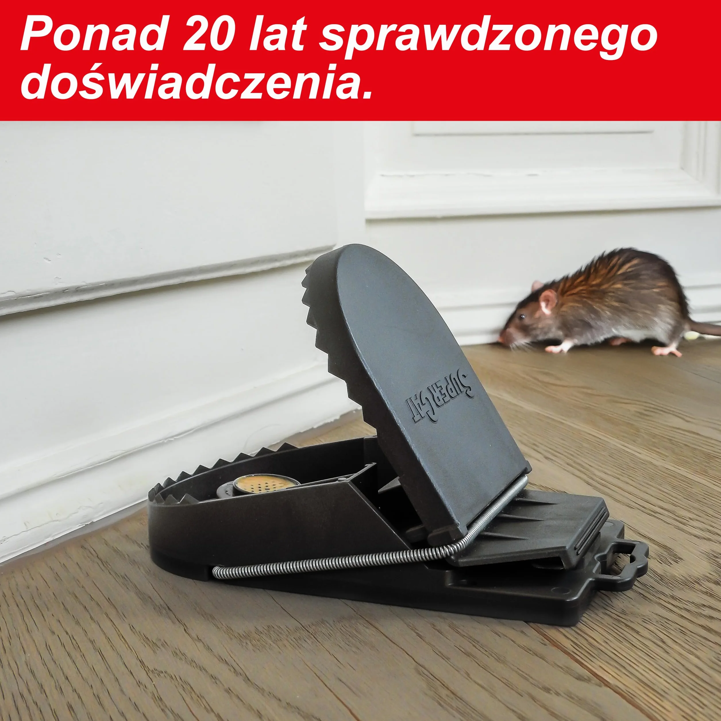 SWISSINNO Pułapka na szczury SuperCat – 1 pułapka z przynętą