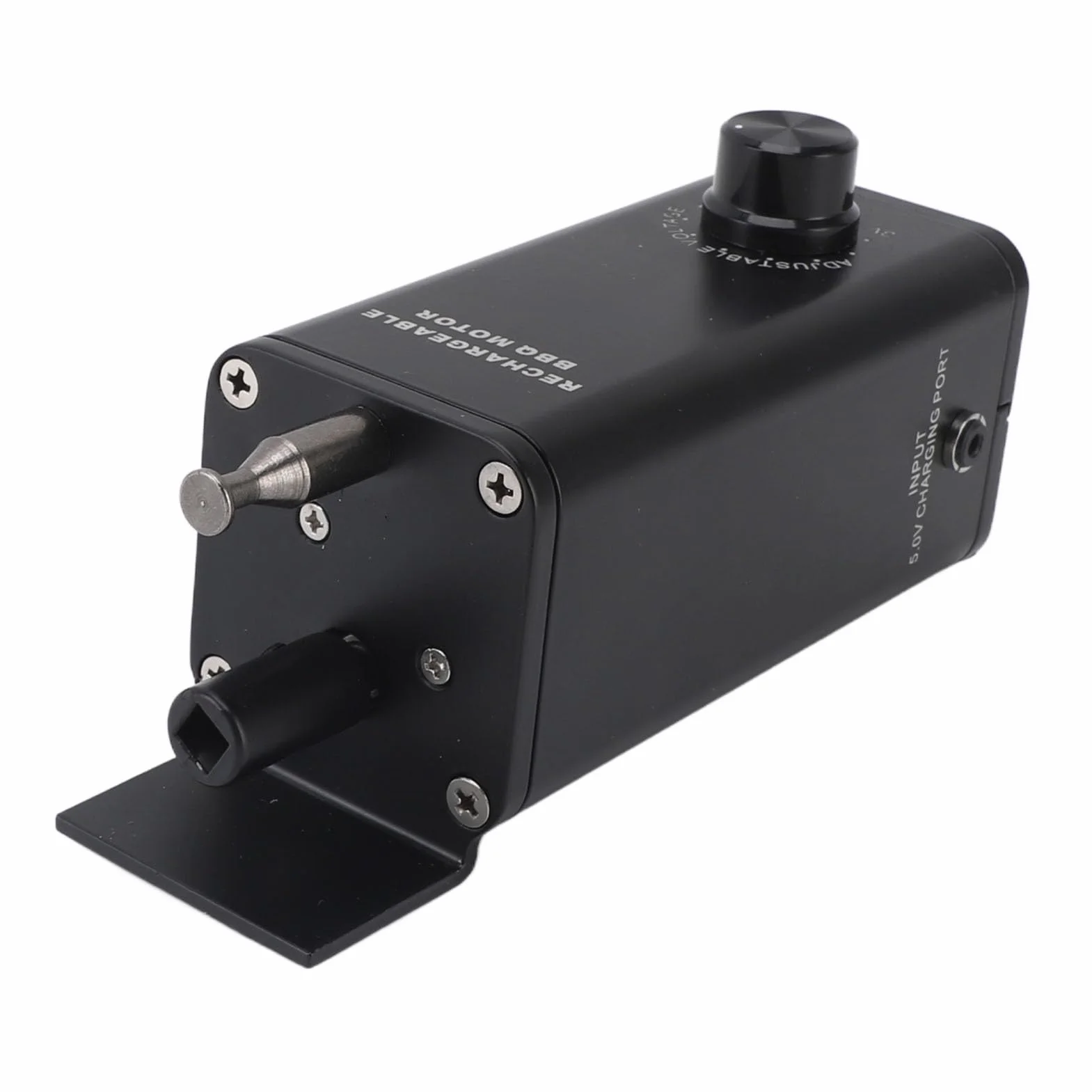 Silnik Rożna do Grilla ze Stopu Aluminium, Regulowany Akumulator Uniwersalny do Grilla o Mocy 10 W, 3 do 12 V, Elektryczny Zamienny Silnik do Rożna, Silnik do Grilla Elektrycznego