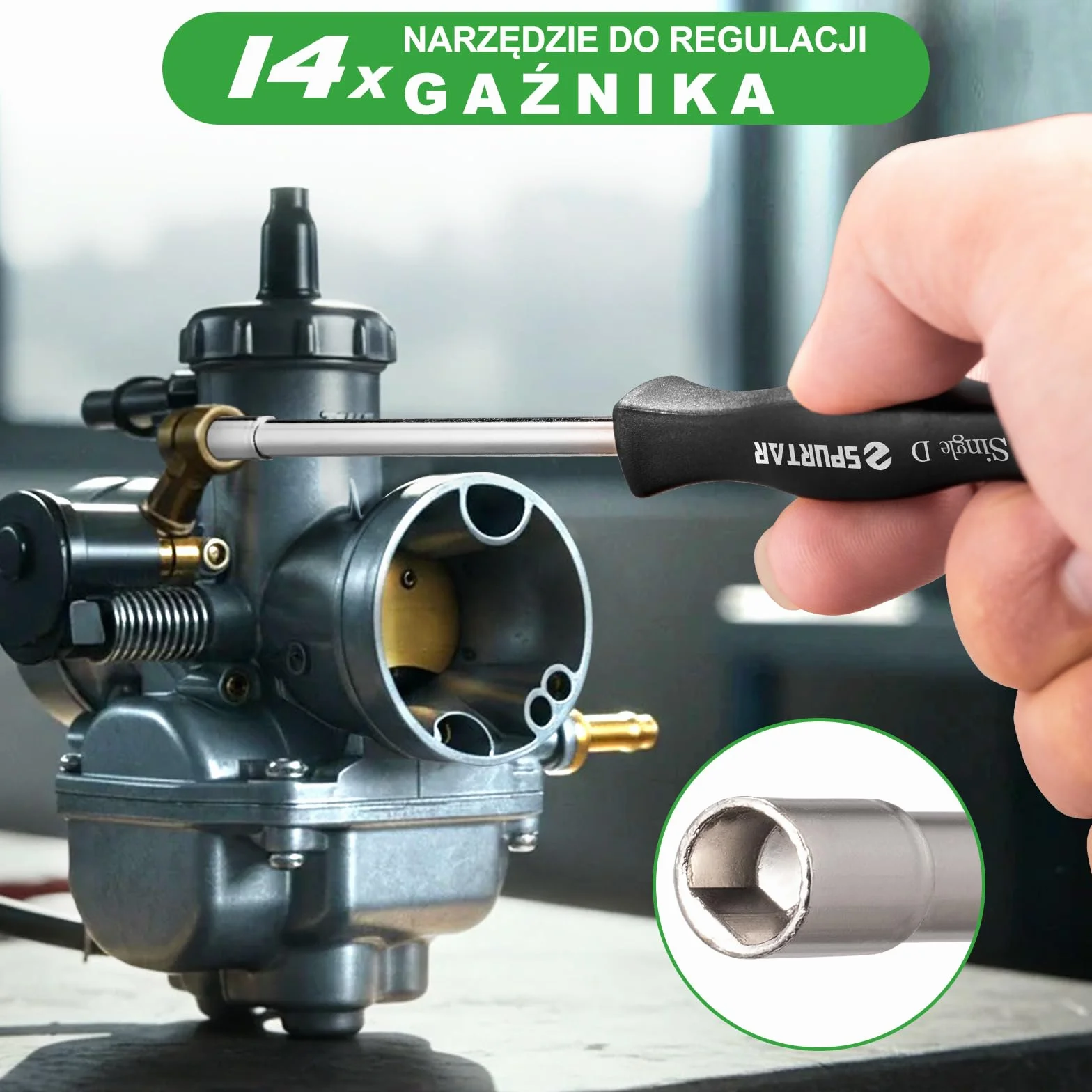 Spurtar 14-częściowy zestaw do czyszczenia gaźnika do Echo STIHL Poulan Husqvarna narzędzie do regulacji gaźnika - narzędzia do regulacji gaźnika do małych silników do tuningu i czyszczenia gaźnika